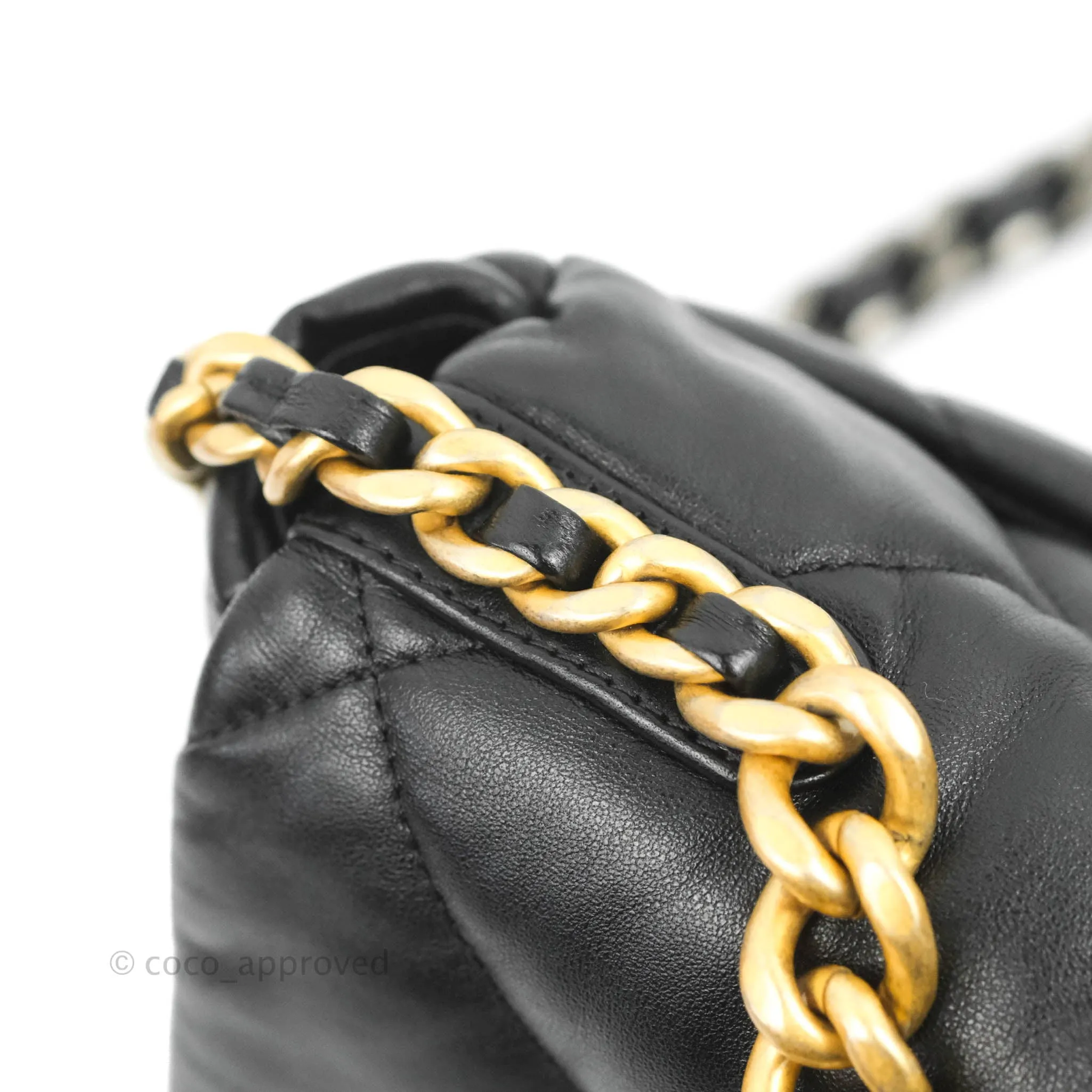 Chanel 19 Small Black Lambskin Mixed Hardware 21K