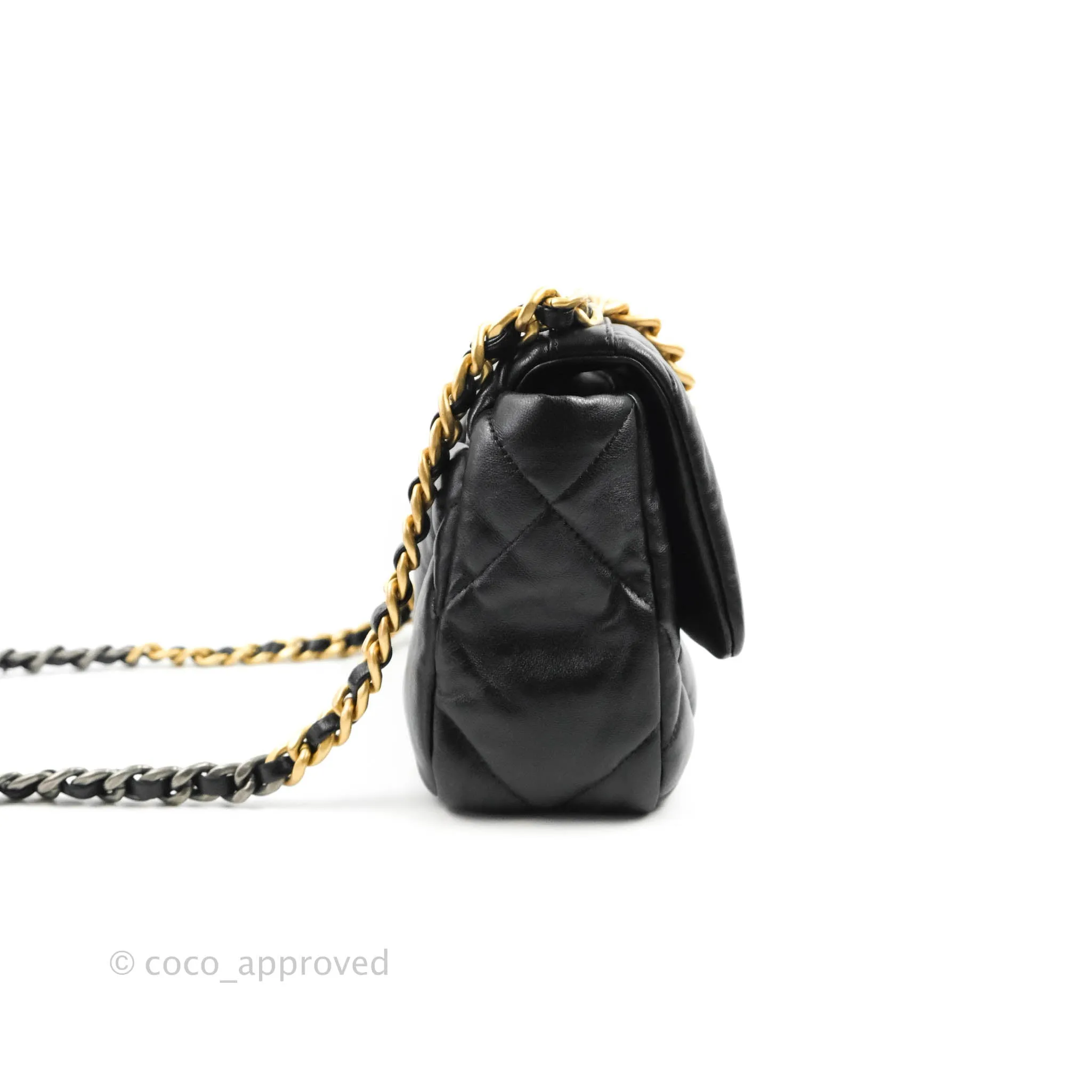 Chanel 19 Small Black Lambskin Mixed Hardware 21K