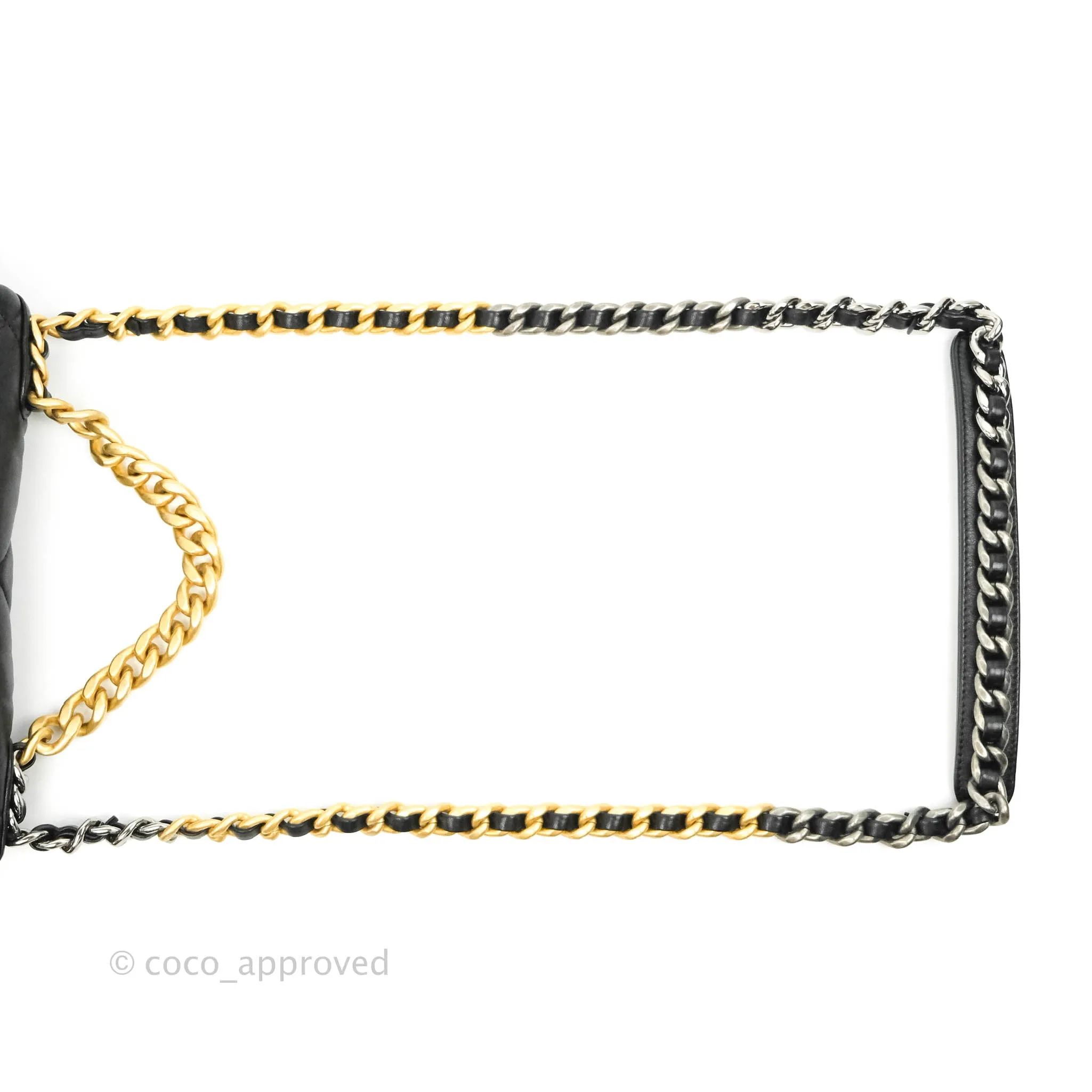 Chanel 19 Small Black Lambskin Mixed Hardware