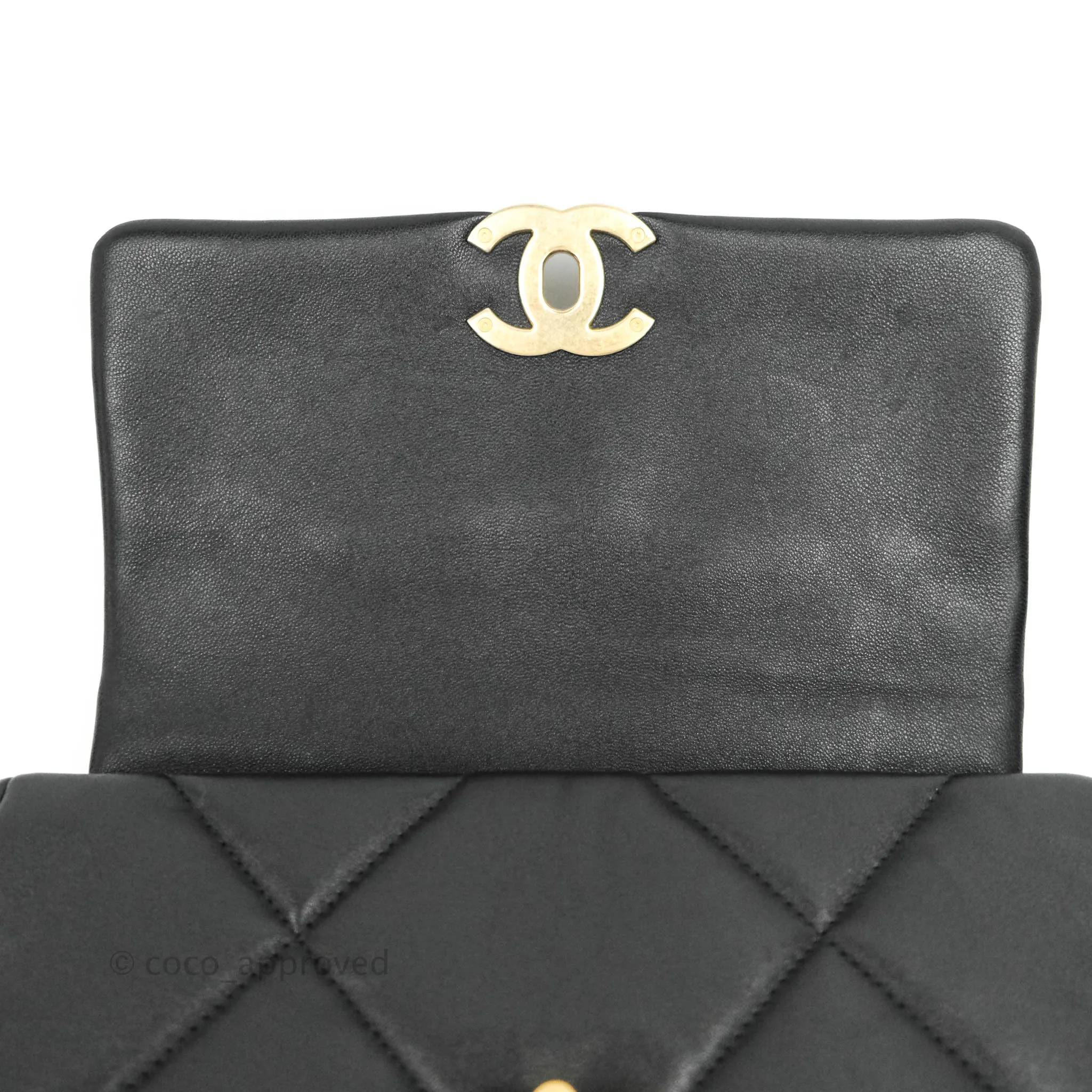 Chanel 19 Small Black Lambskin Mixed Hardware