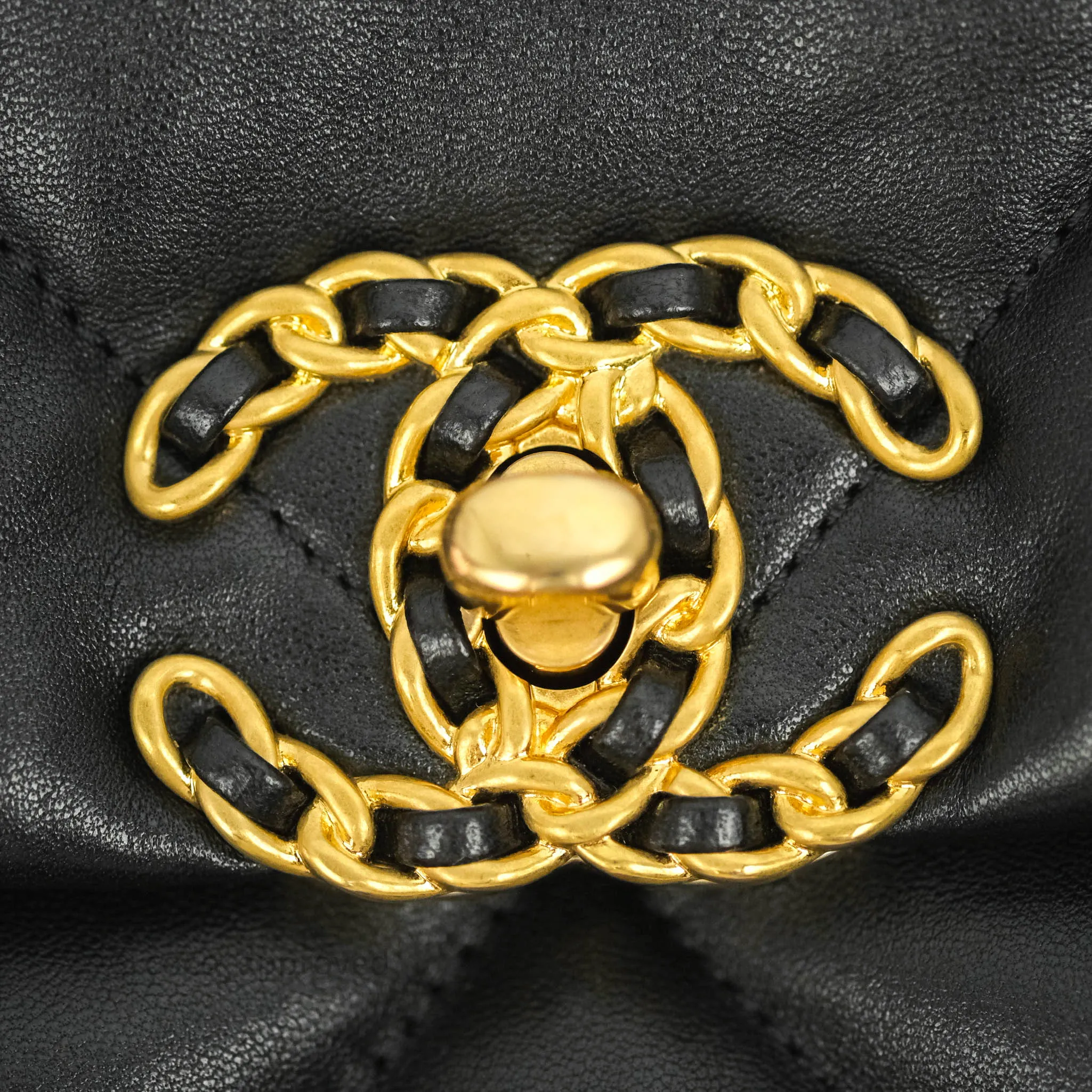 Chanel 19 Small Black Lambskin Mixed Hardware