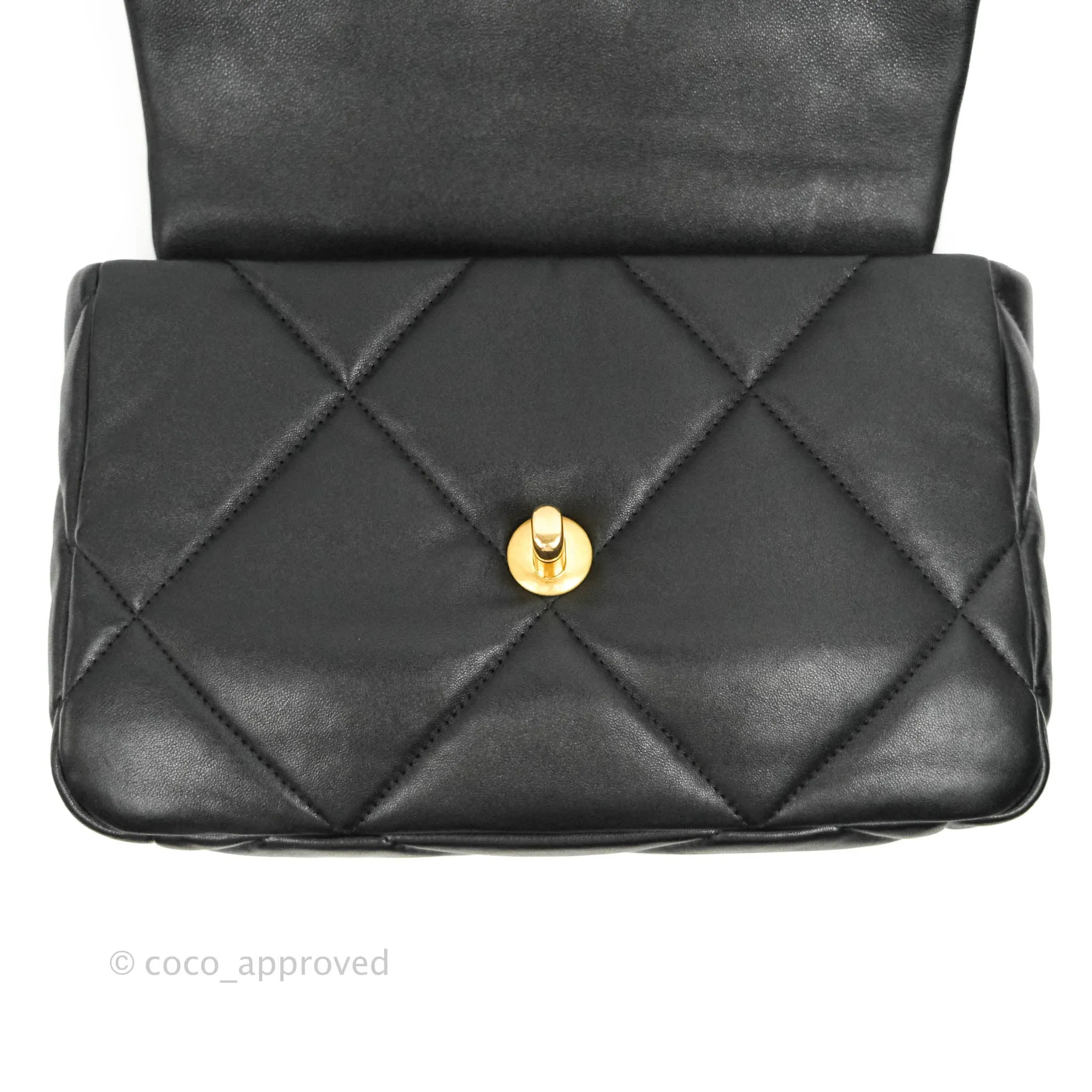 Chanel 19 Small Black Lambskin Mixed Hardware