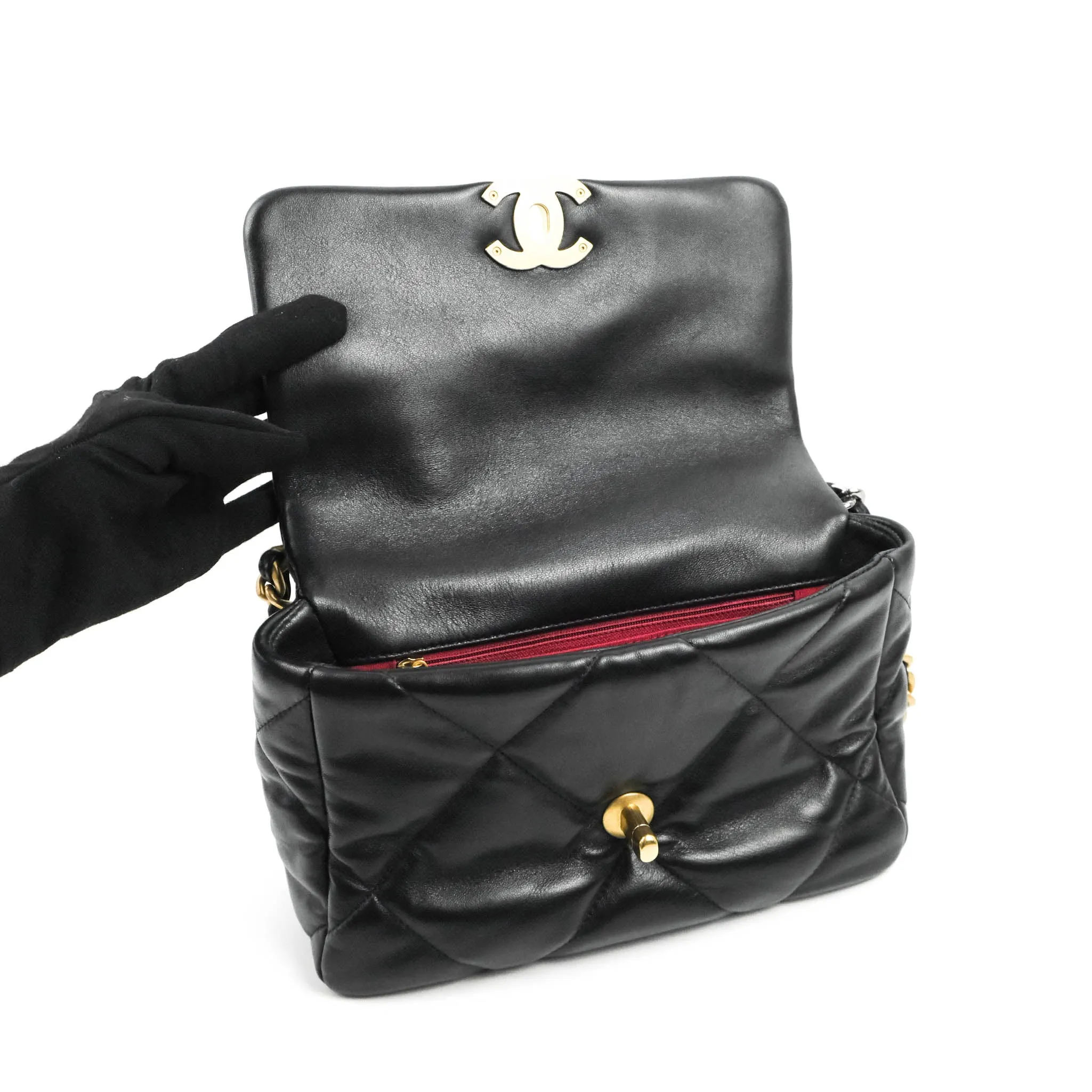 Chanel 19 Small Black Mixed Hardware
