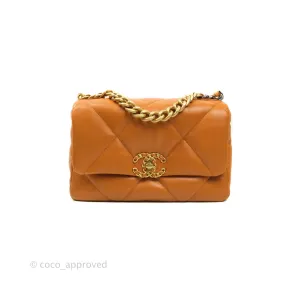 Chanel 19 Small Caramel Brown Mixed Hardware 21A