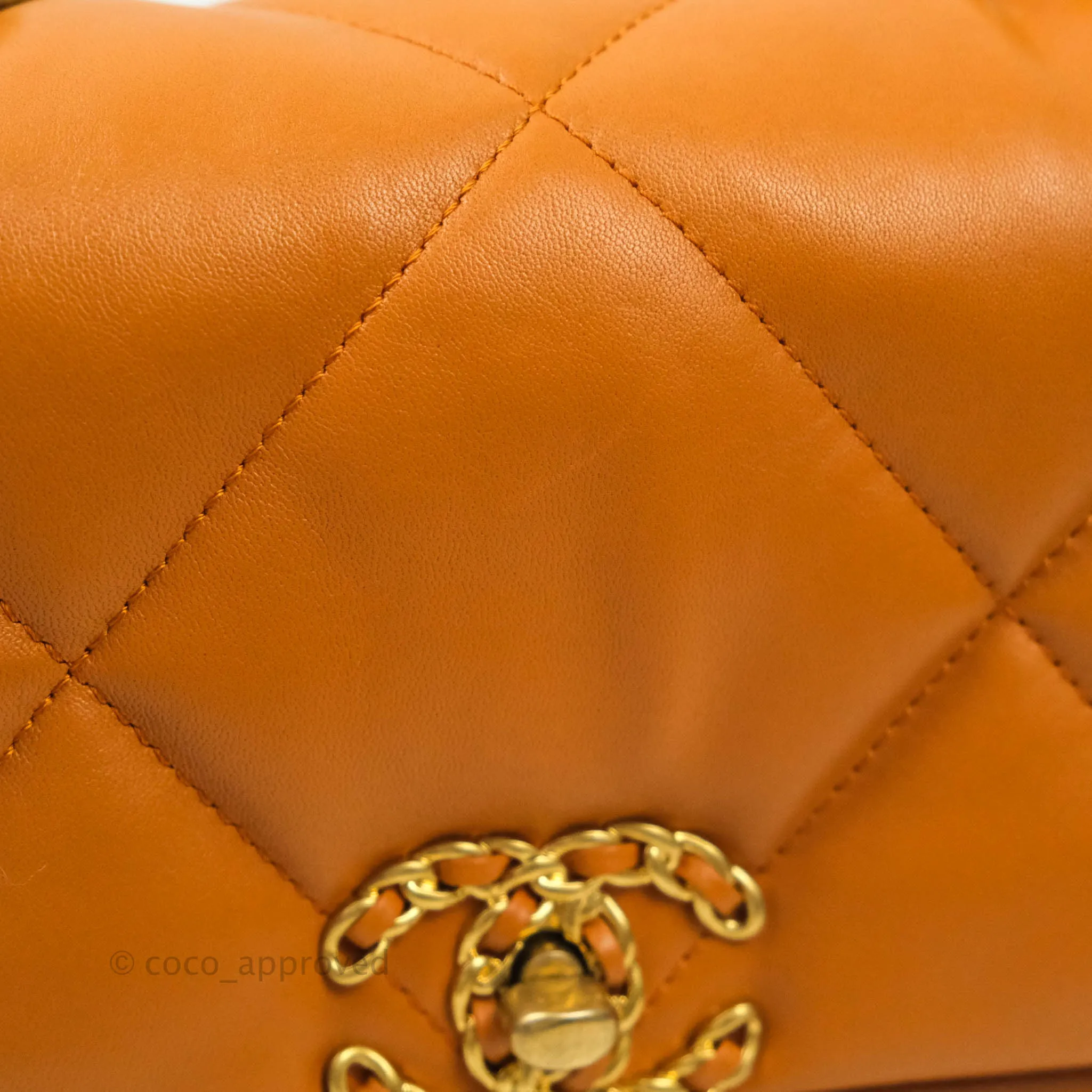 Chanel 19 Small Caramel Brown Mixed Hardware 21A
