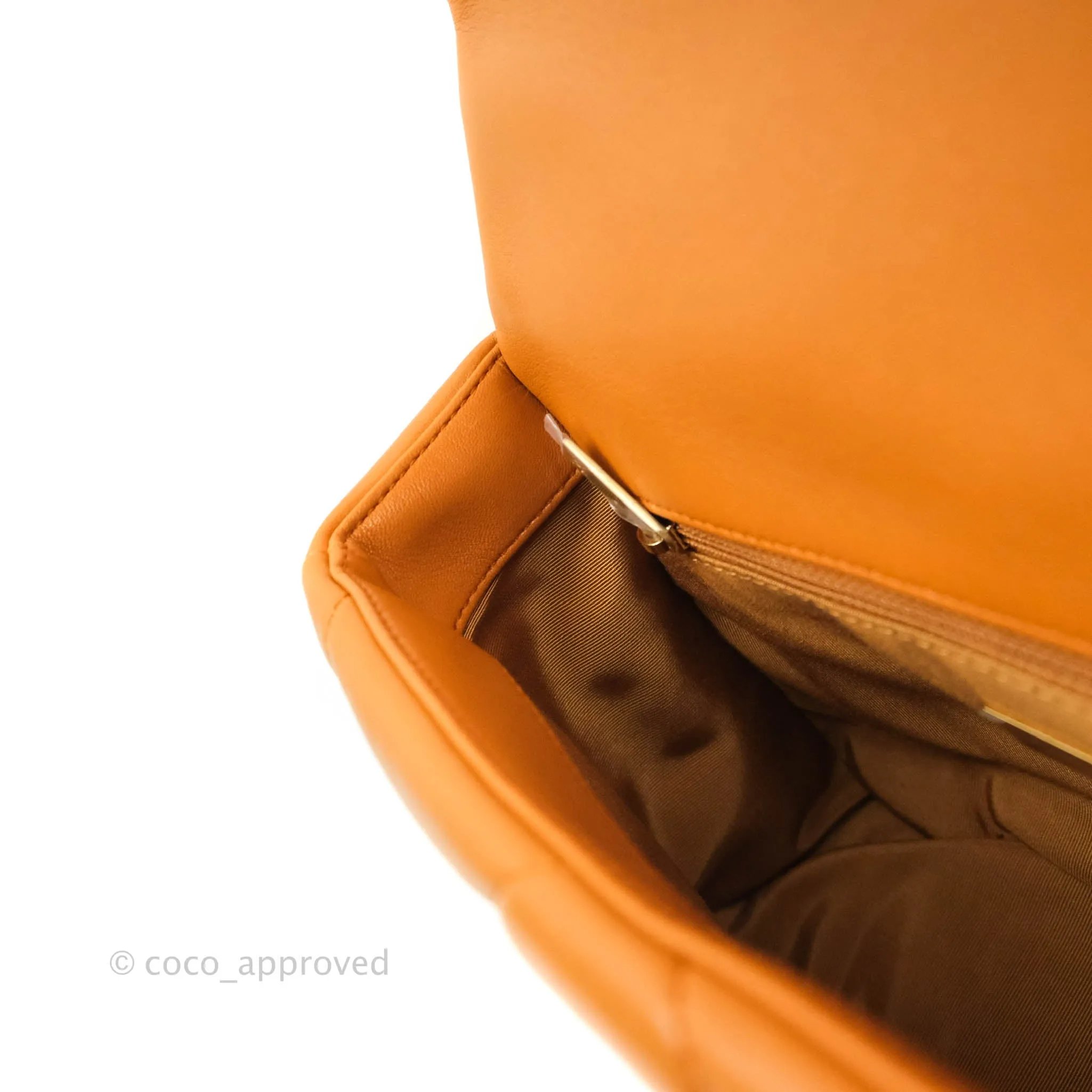 Chanel 19 Small Caramel Brown Mixed Hardware 21A