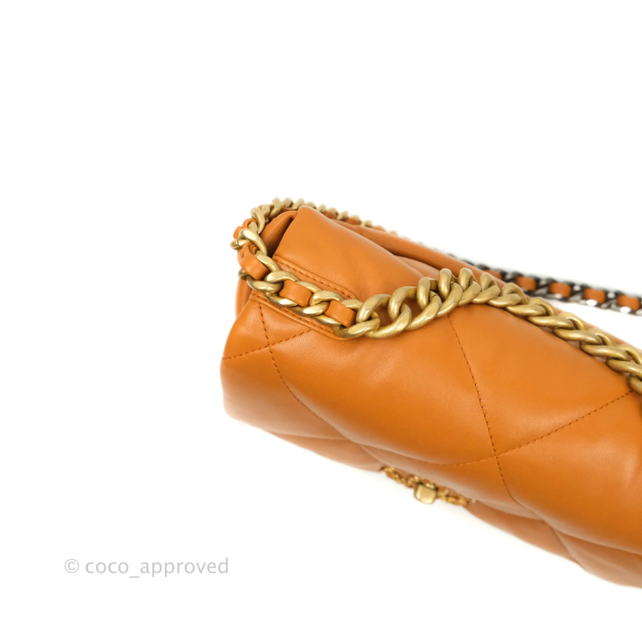 Chanel 19 Small Caramel Brown Mixed Hardware 21A