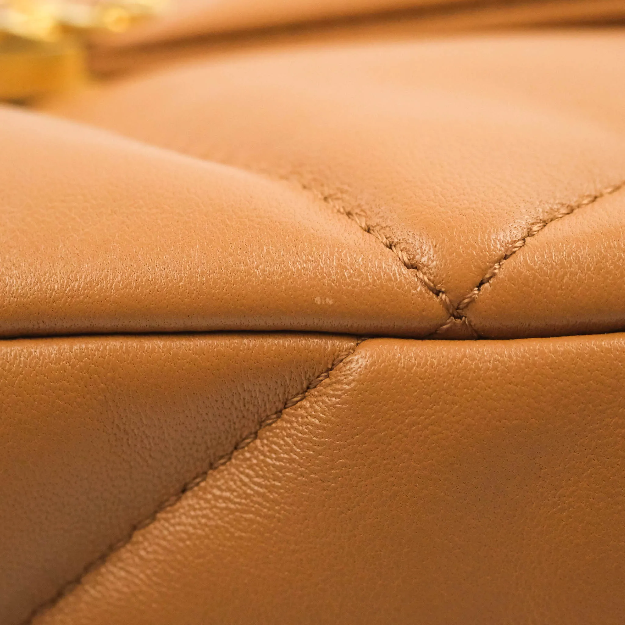 Chanel 19 Small Caramel Dark Beige Lambskin Mixed Hardware 21K