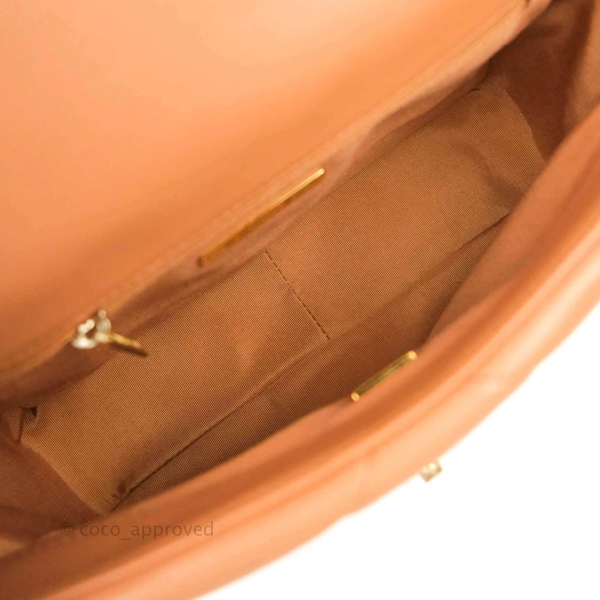 Chanel 19 Small Caramel Dark Beige Mixed Hardware 21K