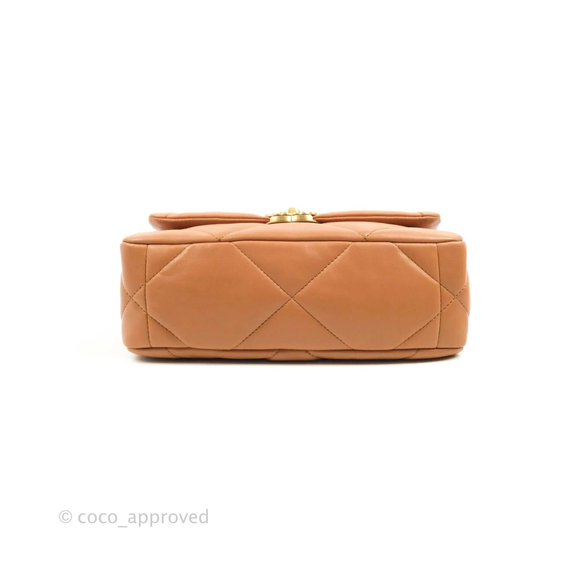 Chanel 19 Small Caramel Dark Beige Mixed Hardware 21K