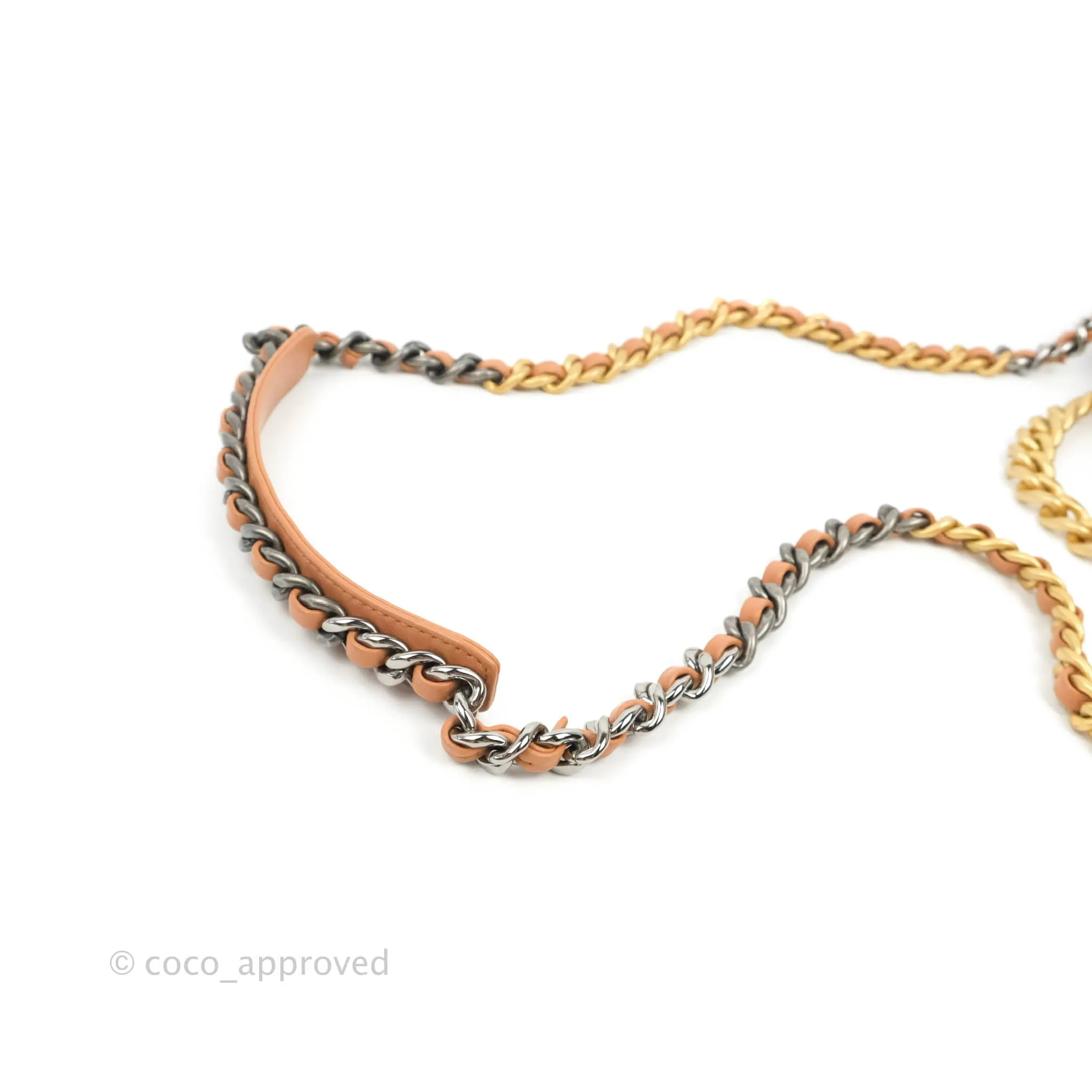 Chanel 19 Small Caramel Dark Beige Mixed Hardware 21K