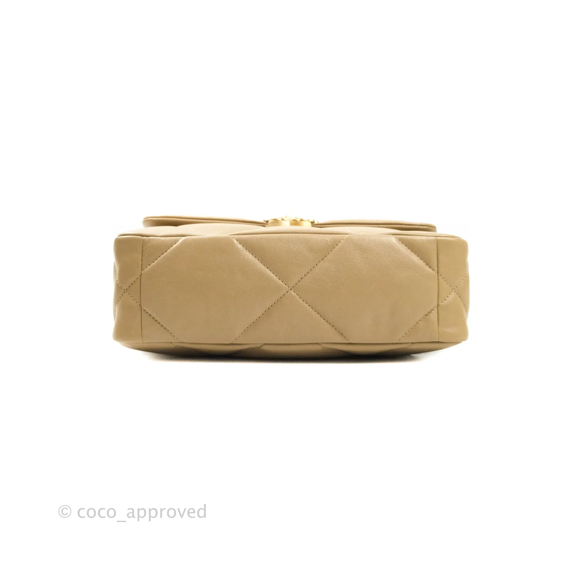 Chanel 19 Small Dark Beige Mixed Hardware