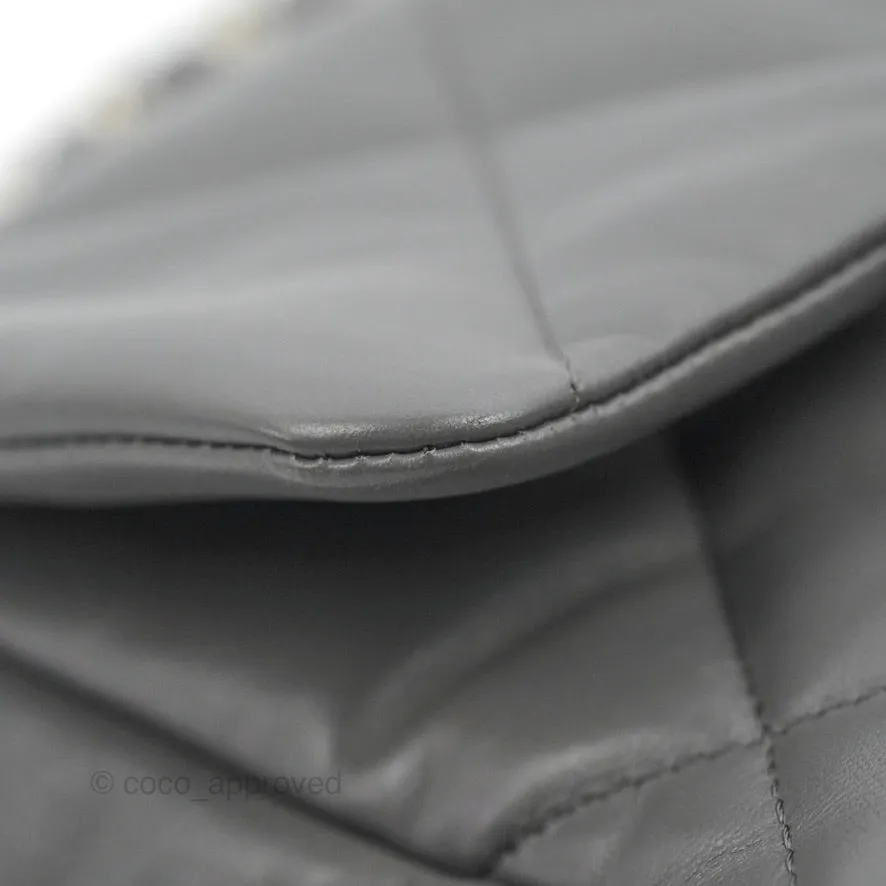Chanel 19 Small Dark Grey Lambskin Mixed Hardware