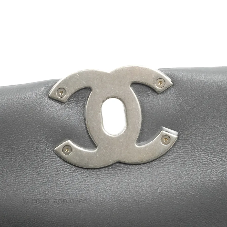 Chanel 19 Small Dark Grey Lambskin Mixed Hardware