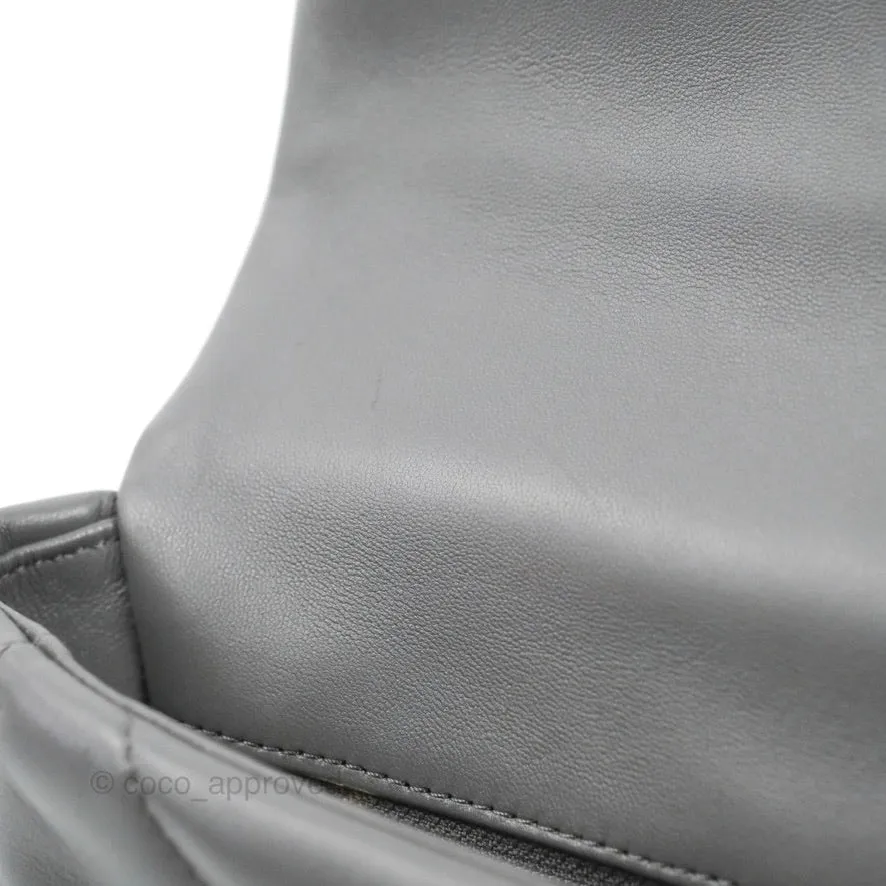 Chanel 19 Small Dark Grey Lambskin Mixed Hardware