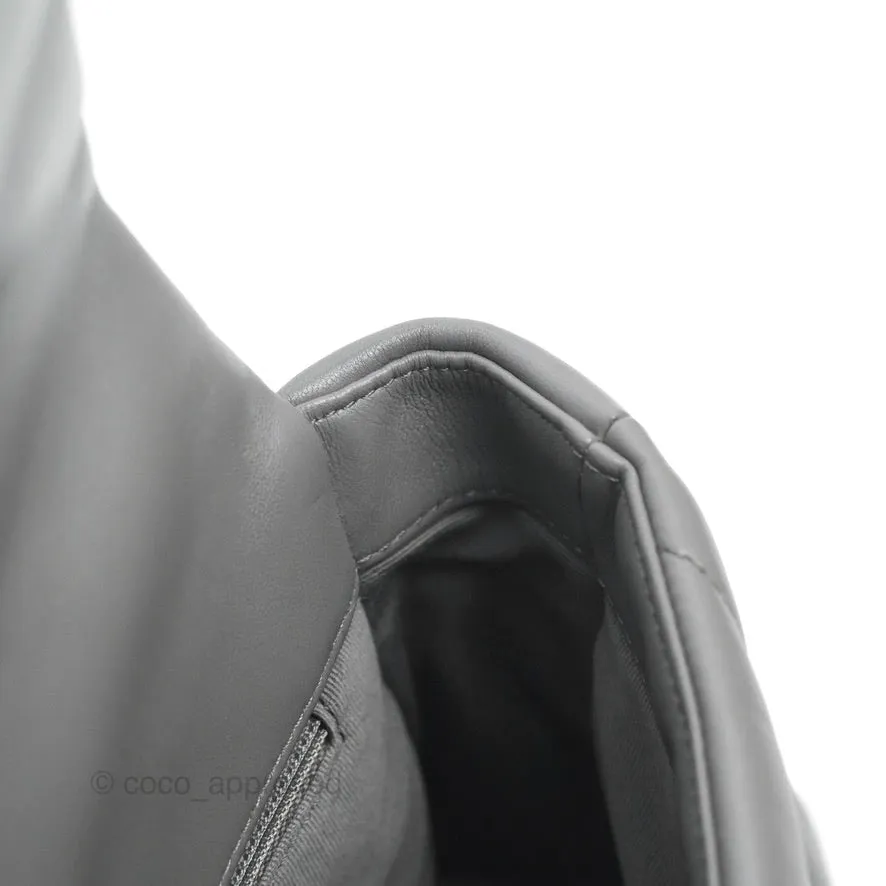 Chanel 19 Small Dark Grey Lambskin Mixed Hardware