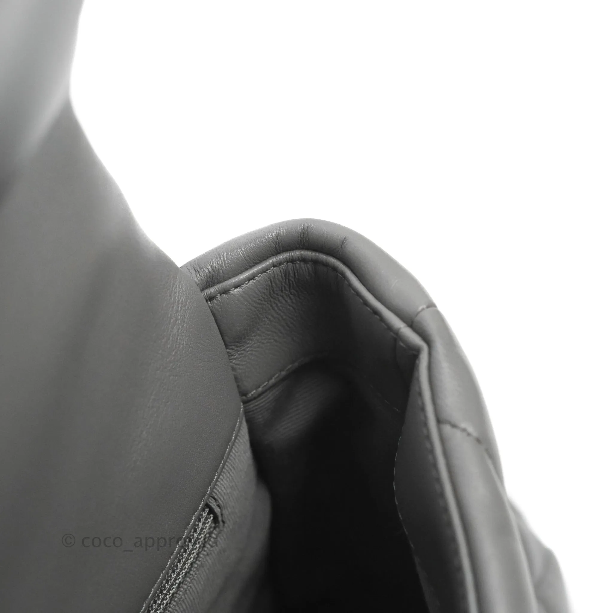 Chanel 19 Small Dark Grey Mixed Hardware