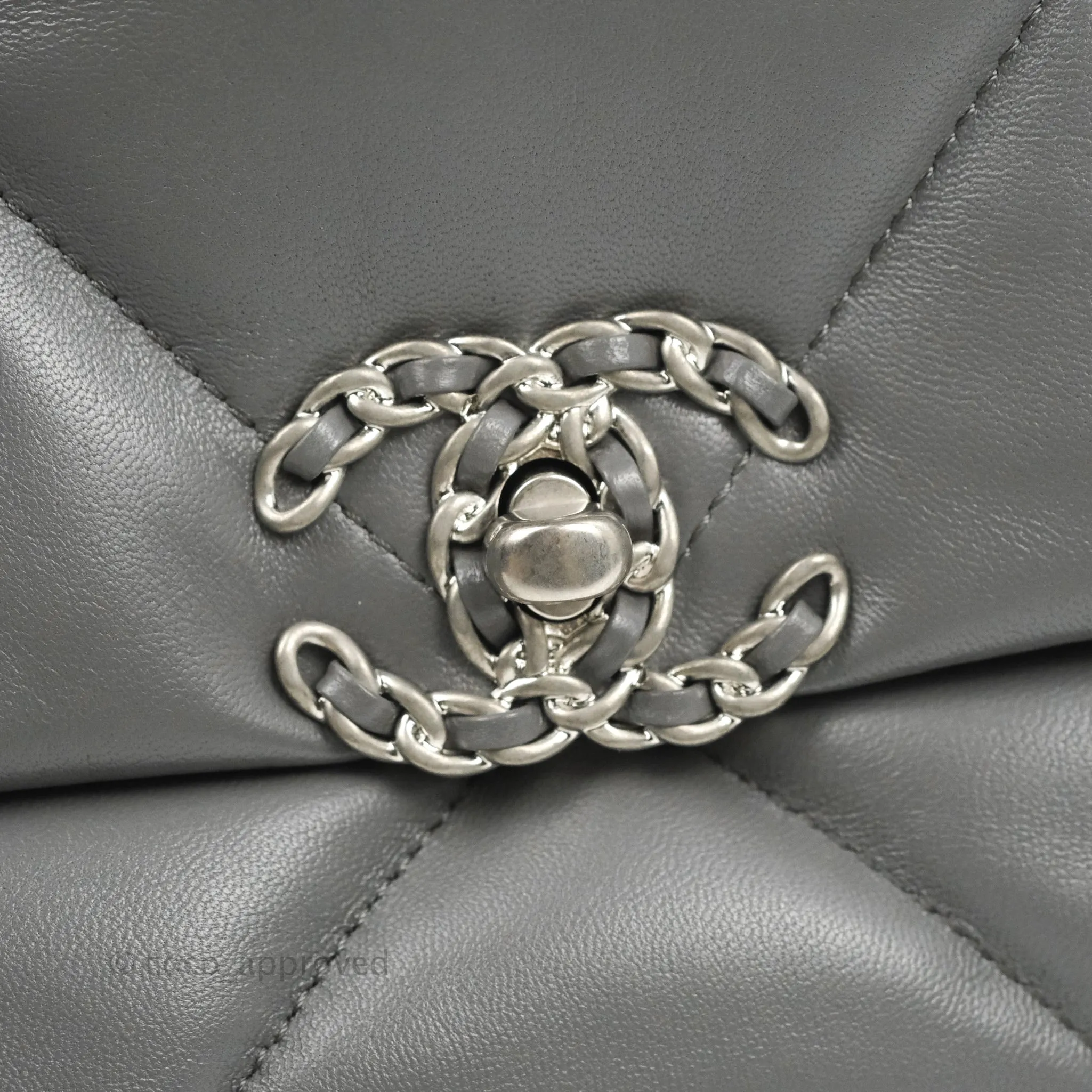 Chanel 19 Small Dark Grey Mixed Hardware