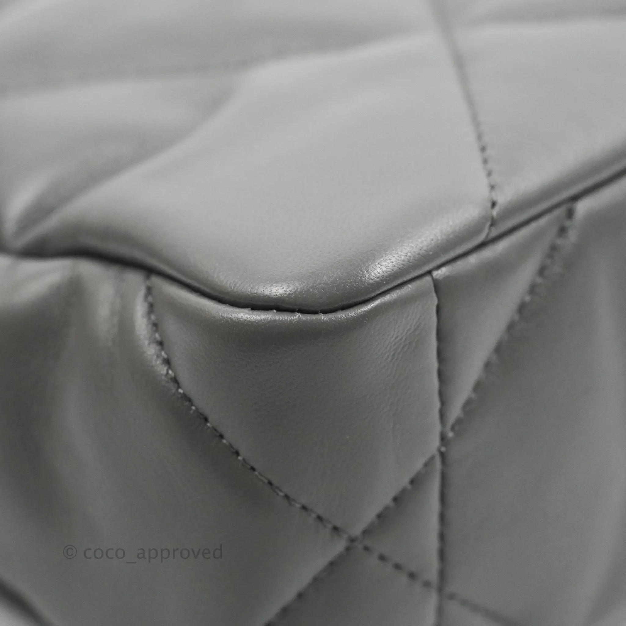 Chanel 19 Small Dark Grey Mixed Hardware