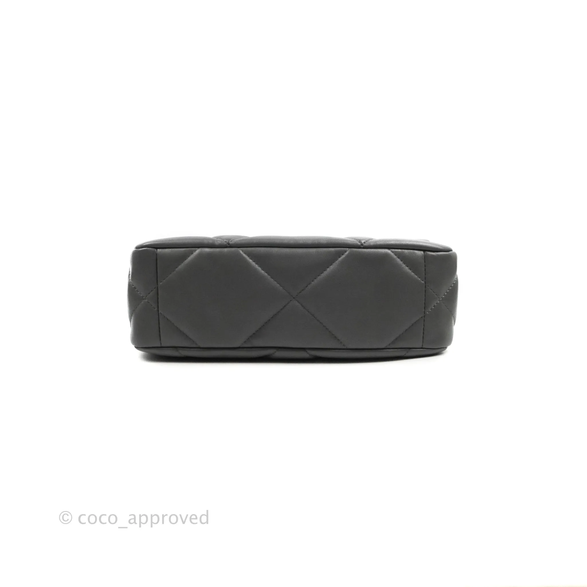 Chanel 19 Small Dark Grey Mixed Hardware