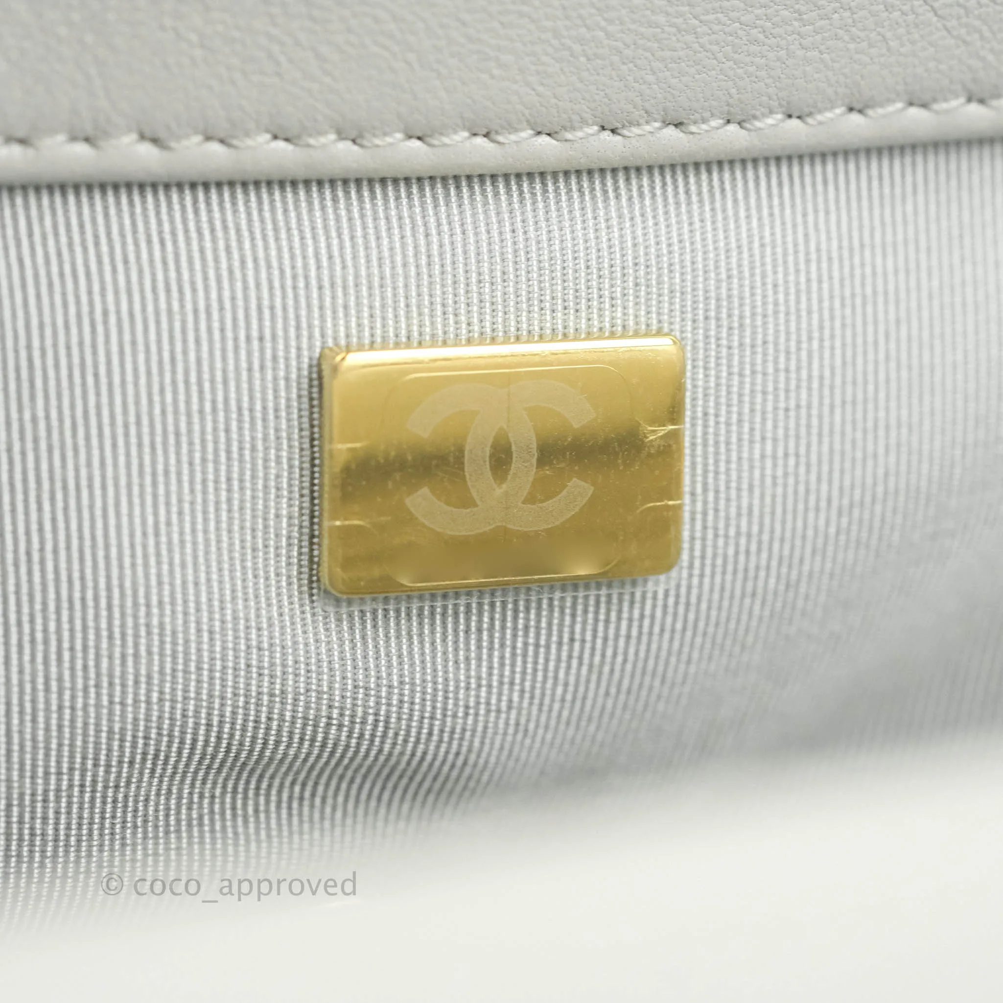 Chanel 19 Small Grey Mixed Hardware 21A