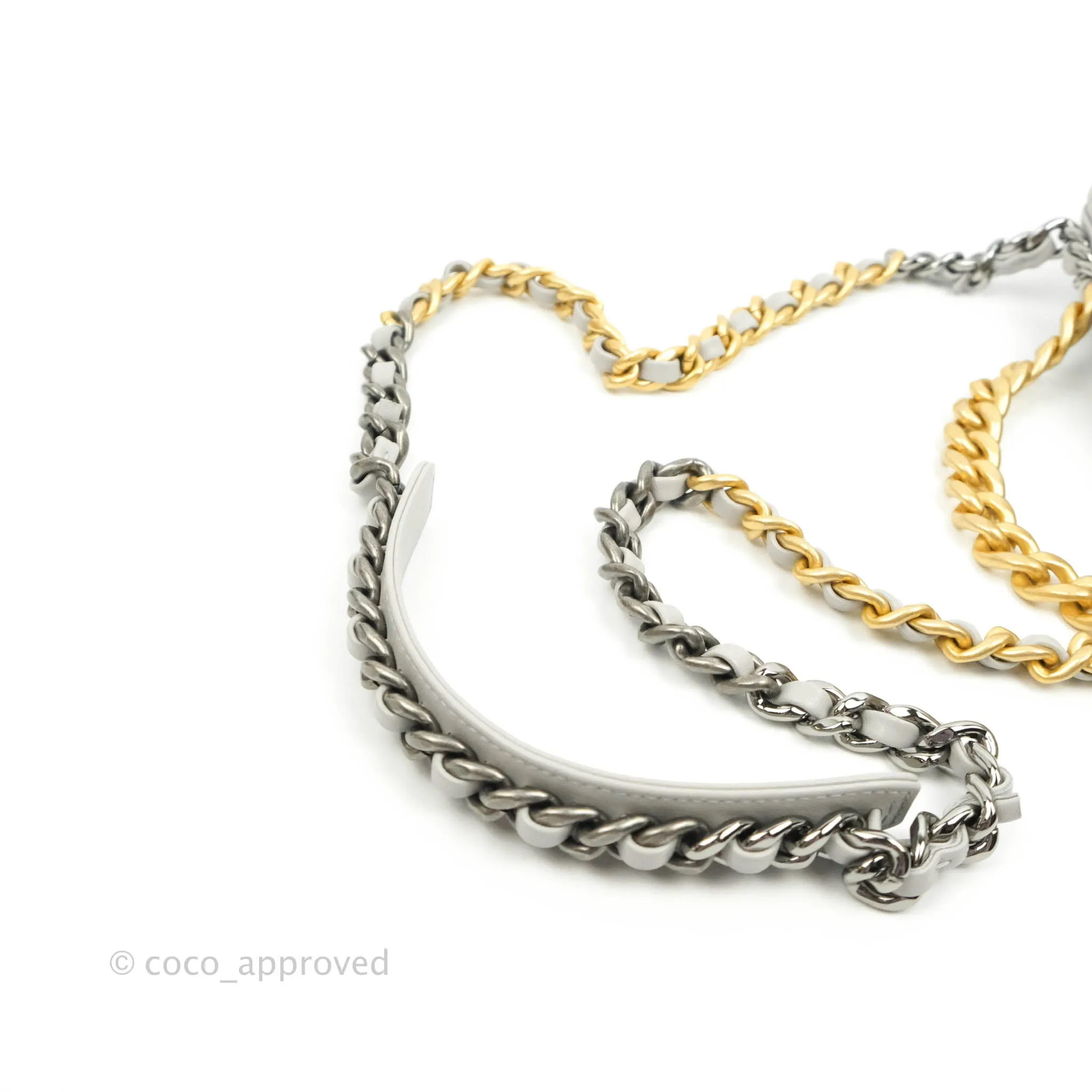 Chanel 19 Small Grey Mixed Hardware 21A
