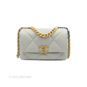 Chanel 19 Small Grey Mixed Hardware 21A