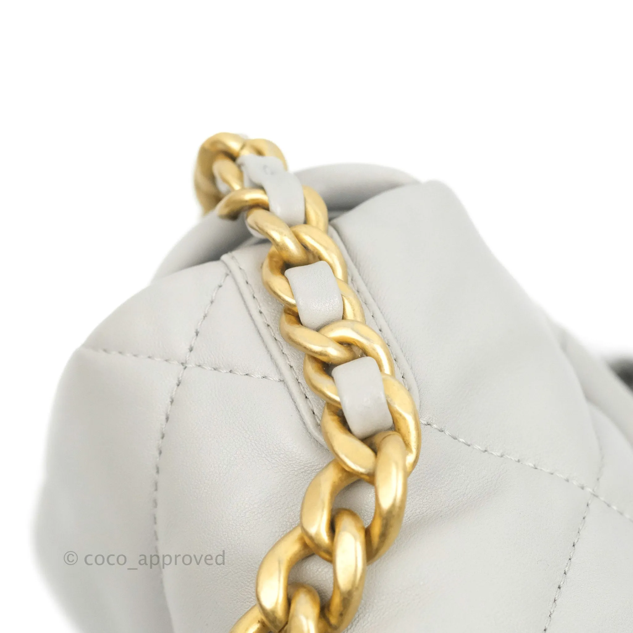 Chanel 19 Small Grey Mixed Hardware 21A