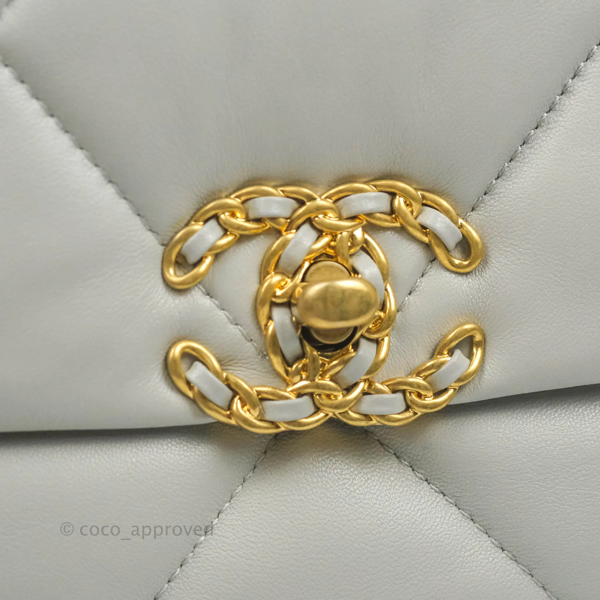 Chanel 19 Small Grey Mixed Hardware 21A