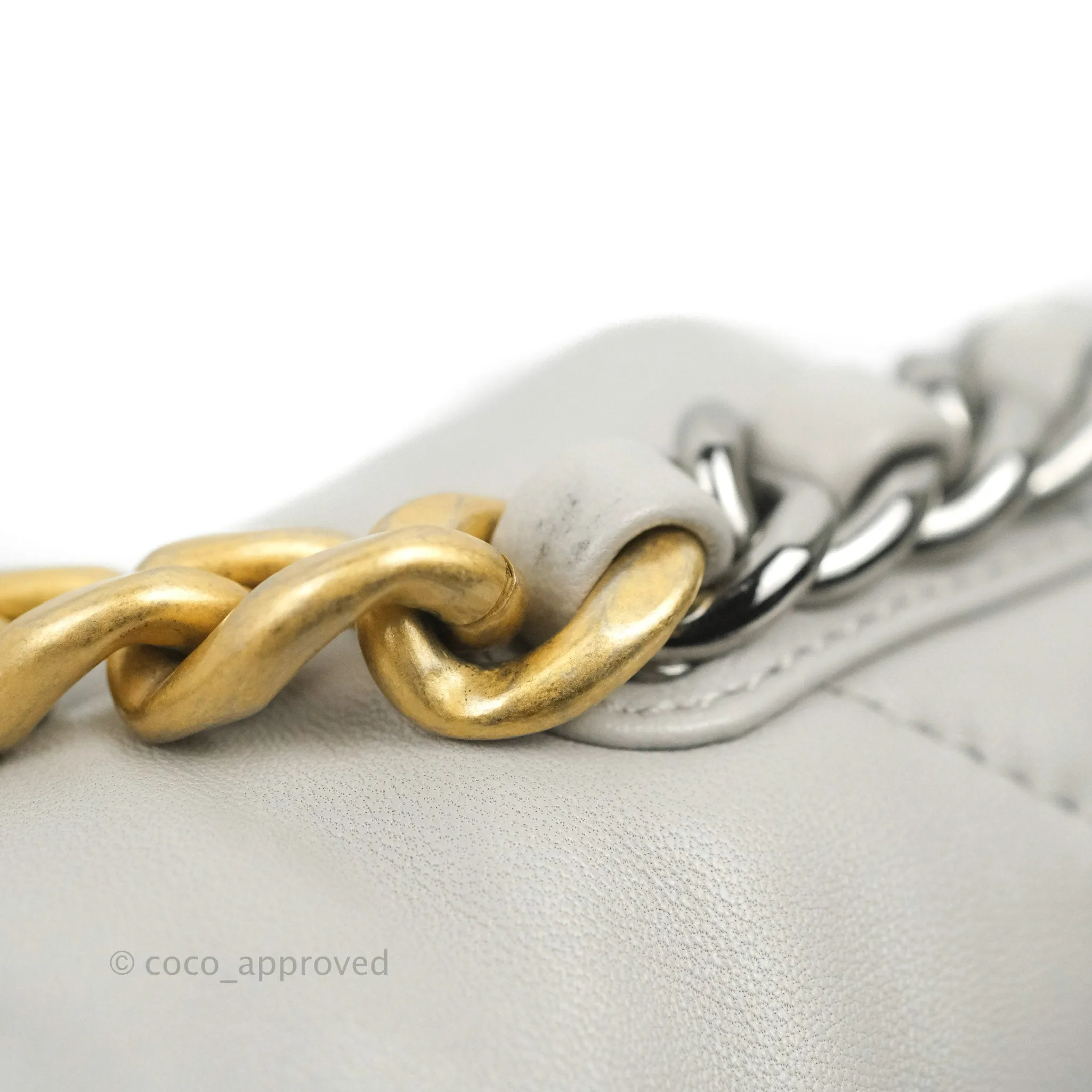 Chanel 19 Small Grey Mixed Hardware 21A