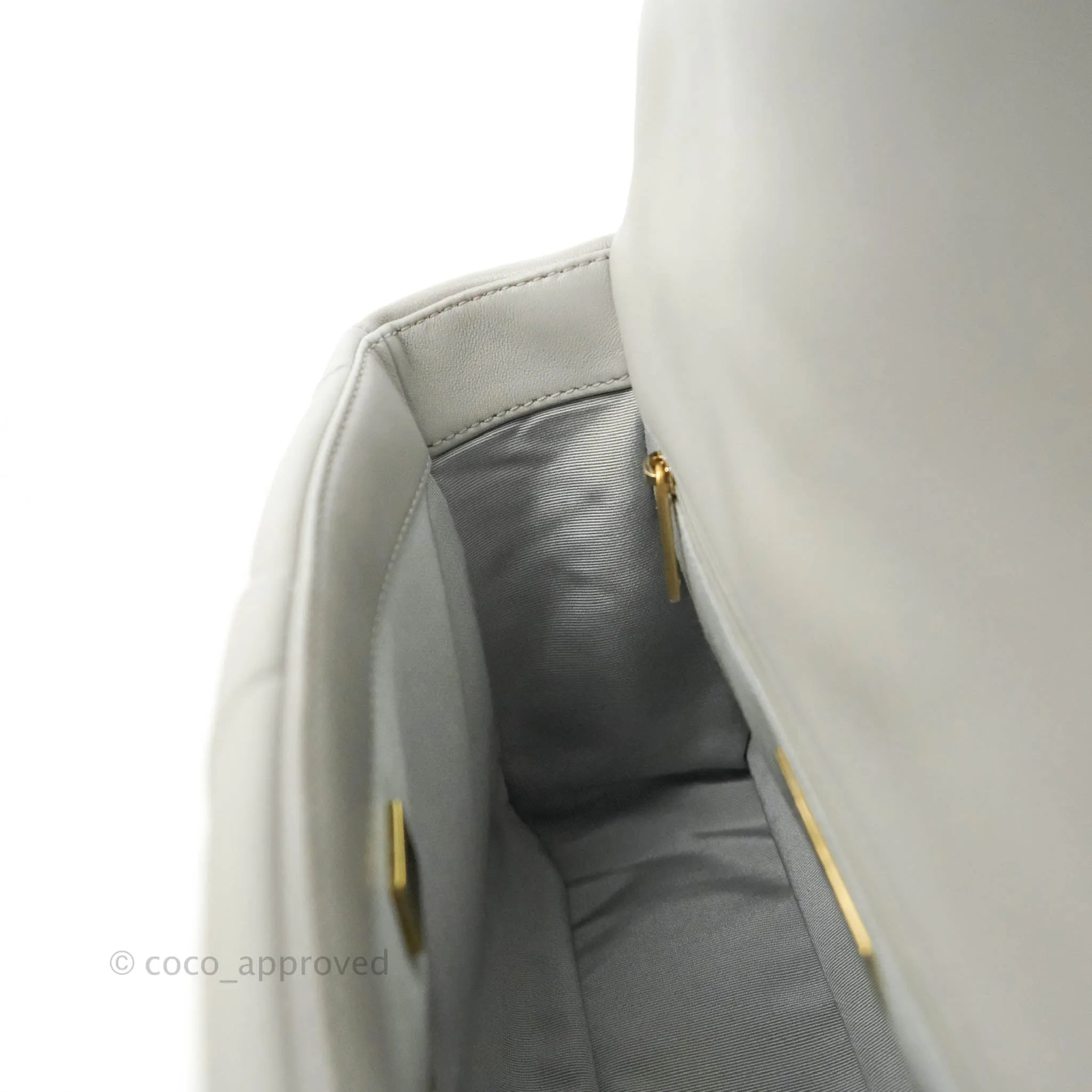 Chanel 19 Small Grey Mixed Hardware 21A