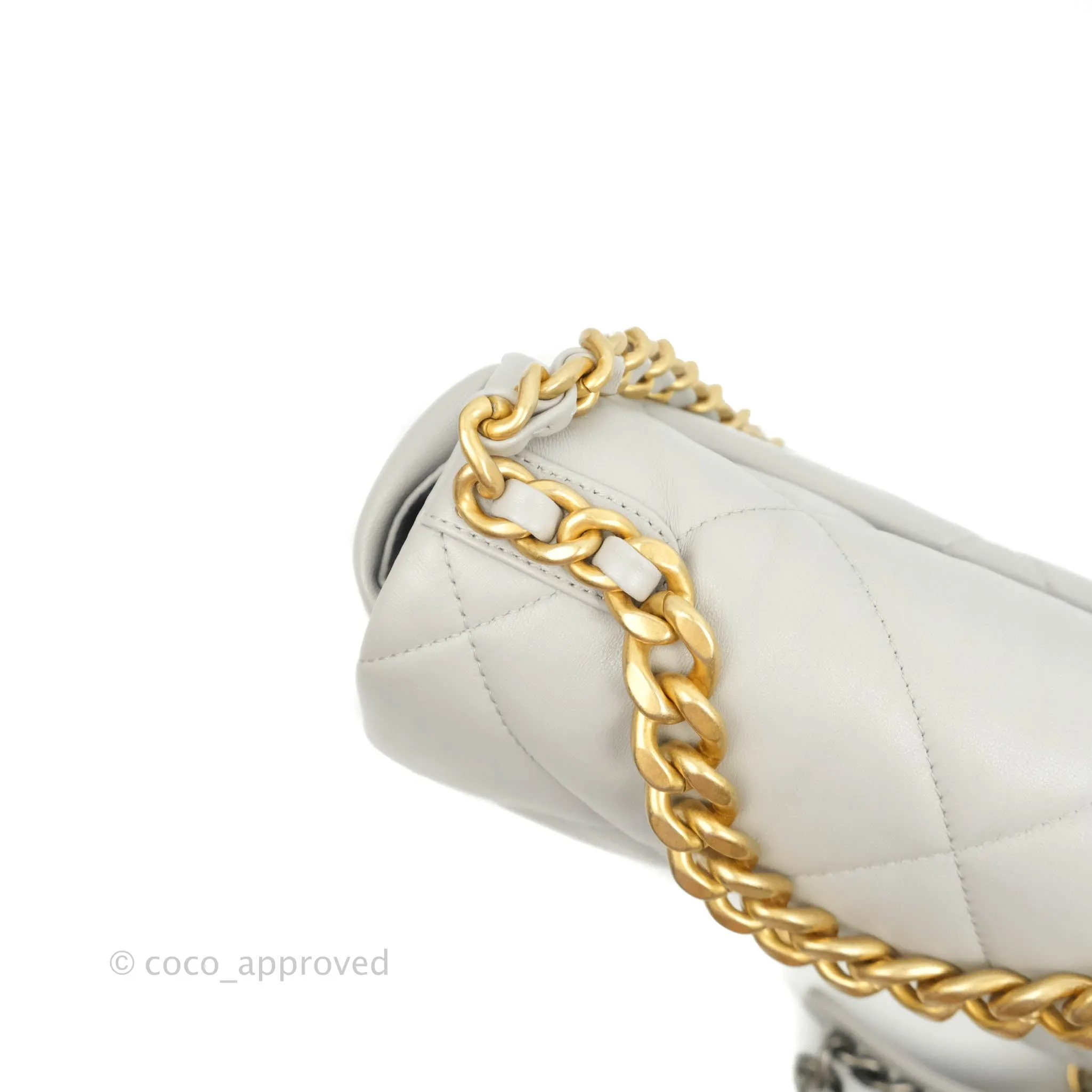 Chanel 19 Small Grey Mixed Hardware 21A