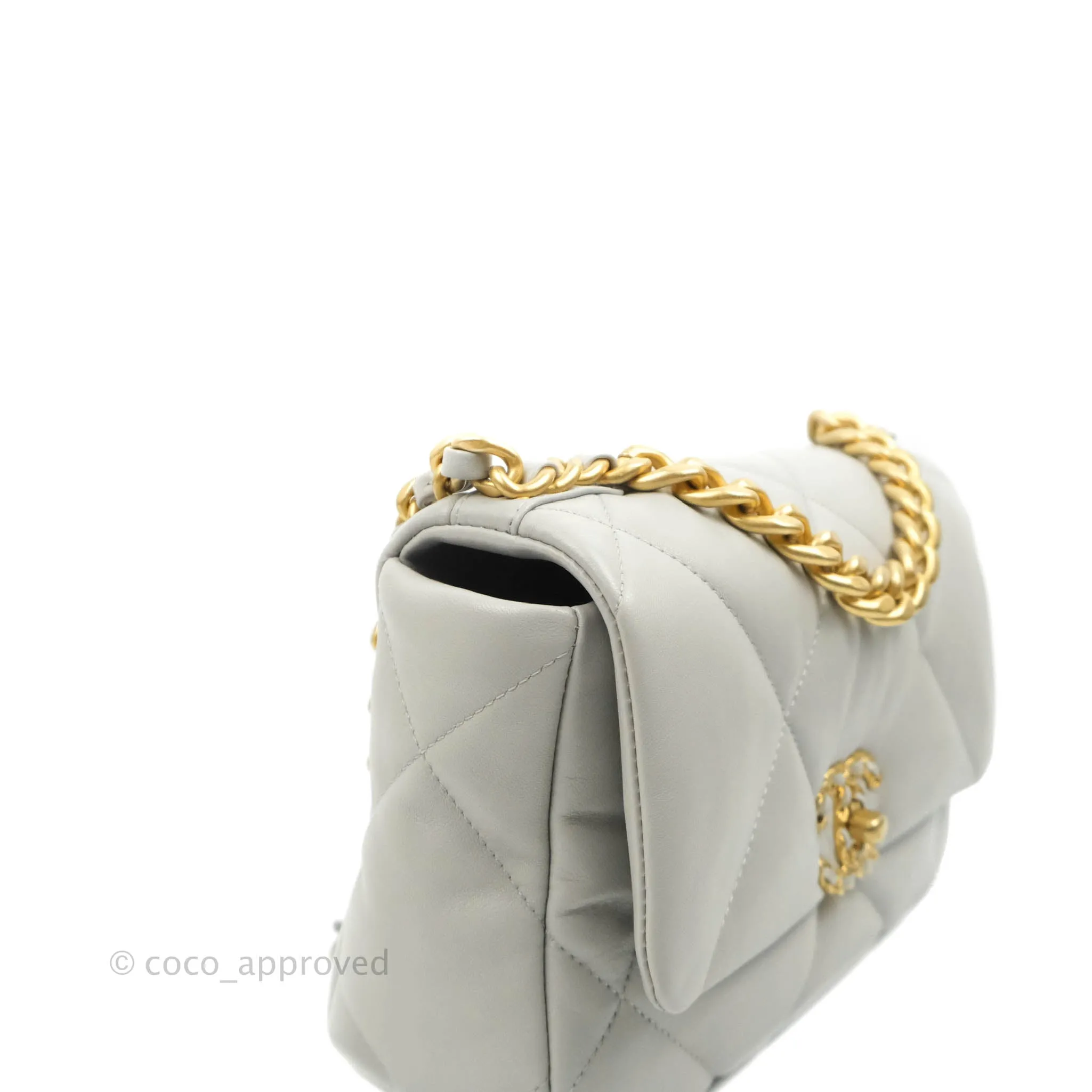 Chanel 19 Small Grey Mixed Hardware 21A