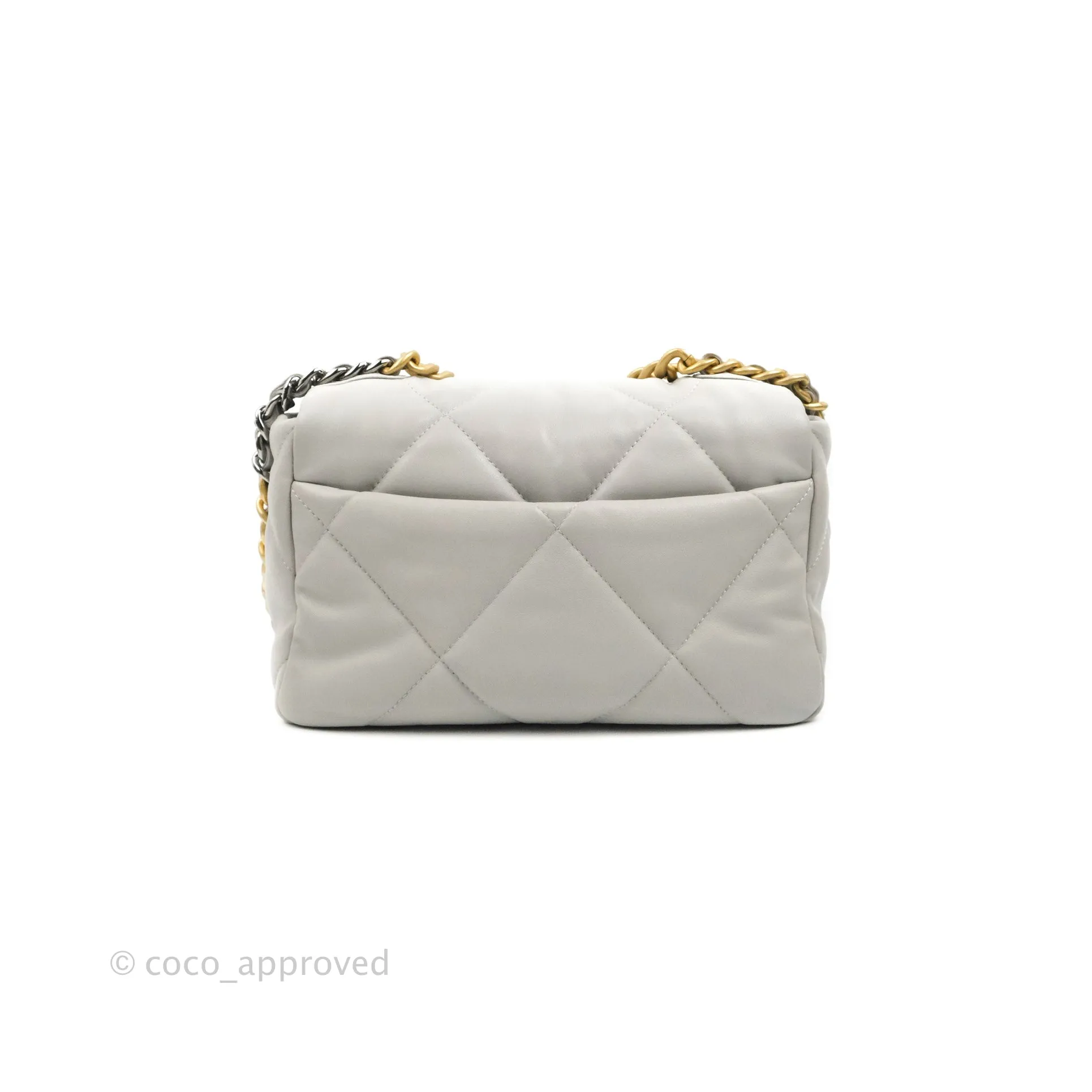 Chanel 19 Small Grey Mixed Hardware 21A