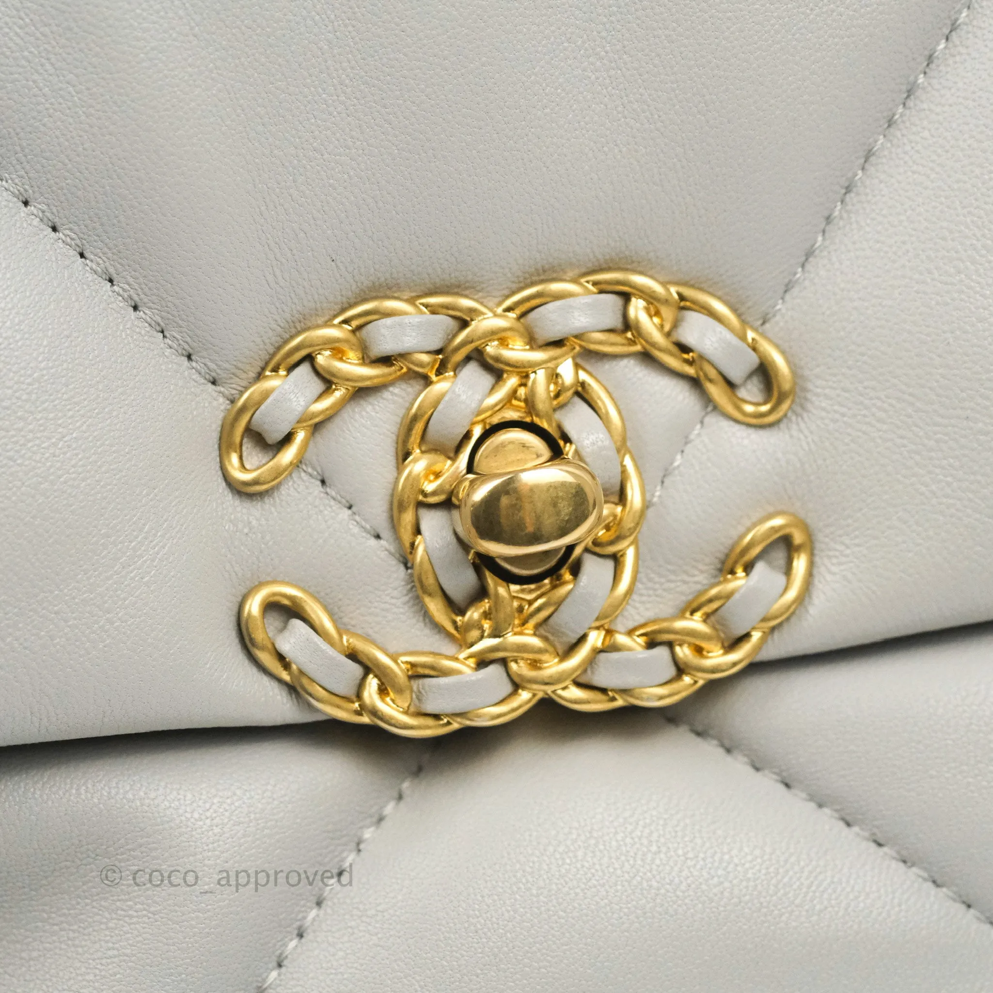 Chanel 19 Small Grey Mixed Hardware 21A