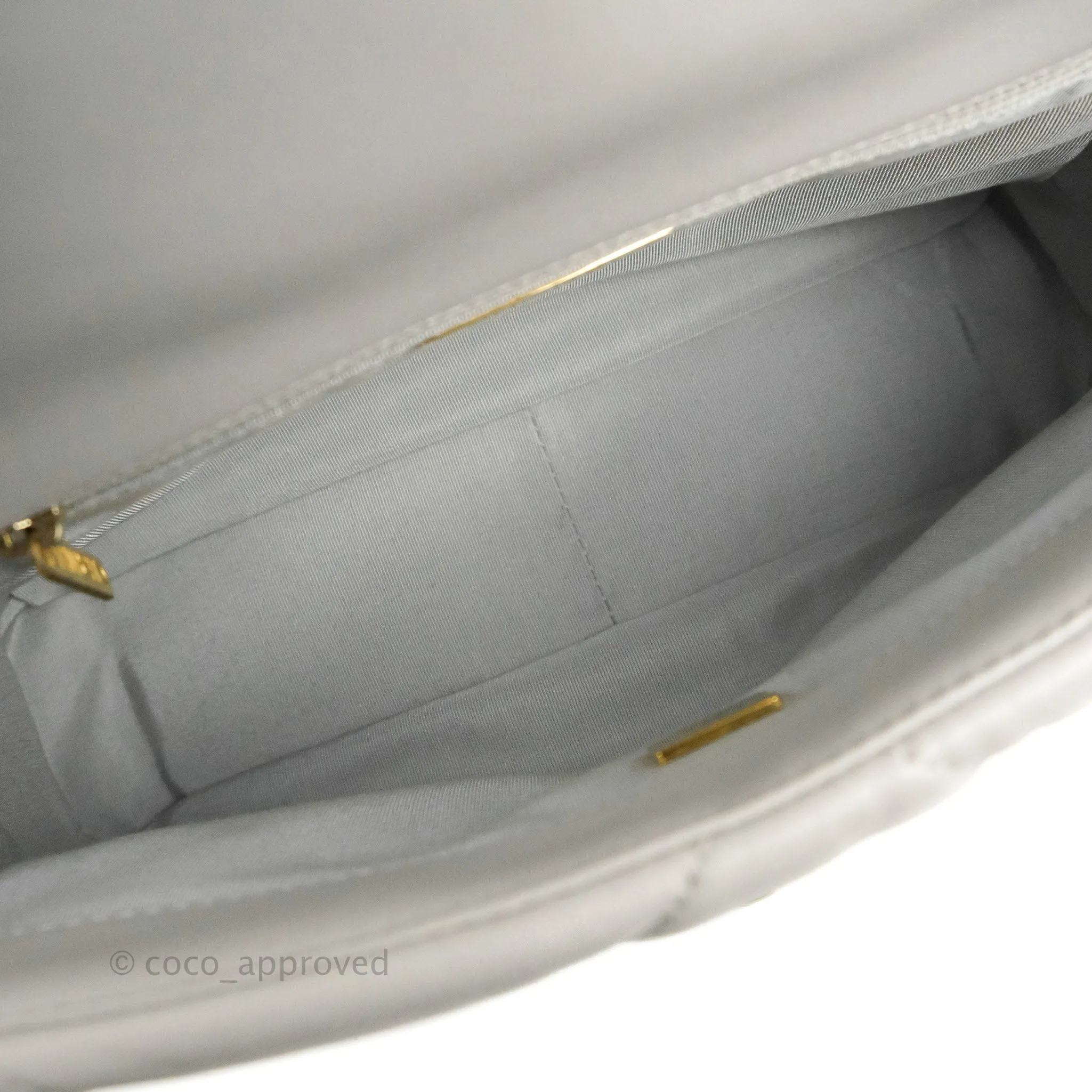 Chanel 19 Small Grey Mixed Hardware 21A