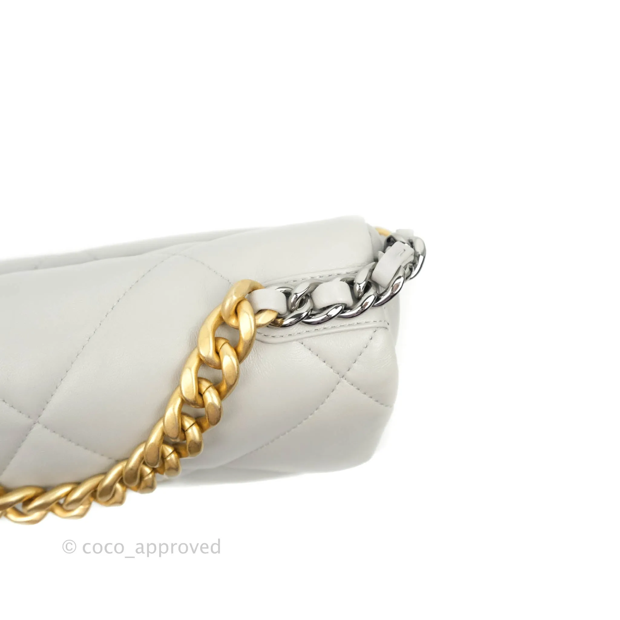 Chanel 19 Small Grey Mixed Hardware 21A