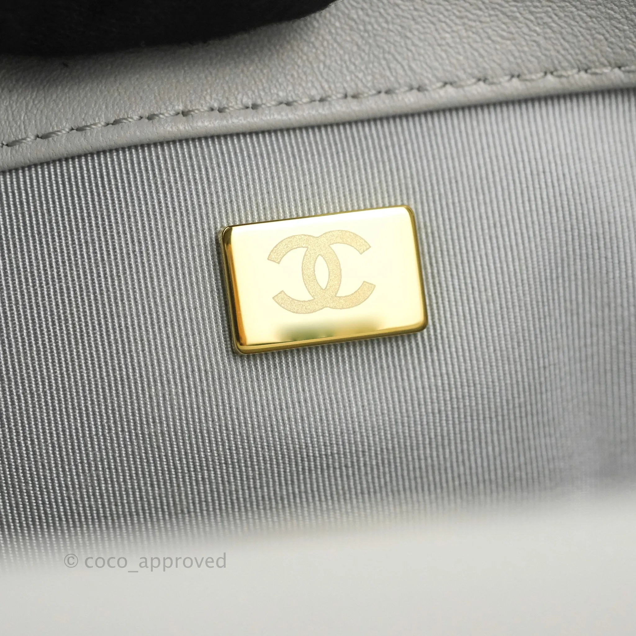 Chanel 19 Small Grey Mixed Hardware 21A