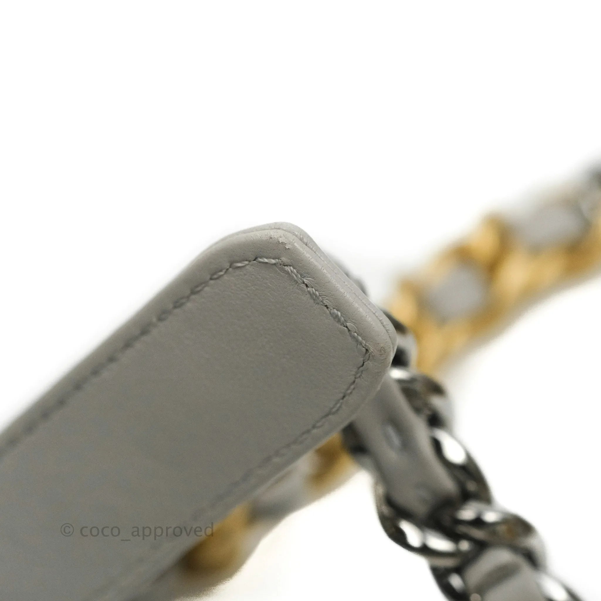 Chanel 19 Small Grey Mixed Hardware 21A