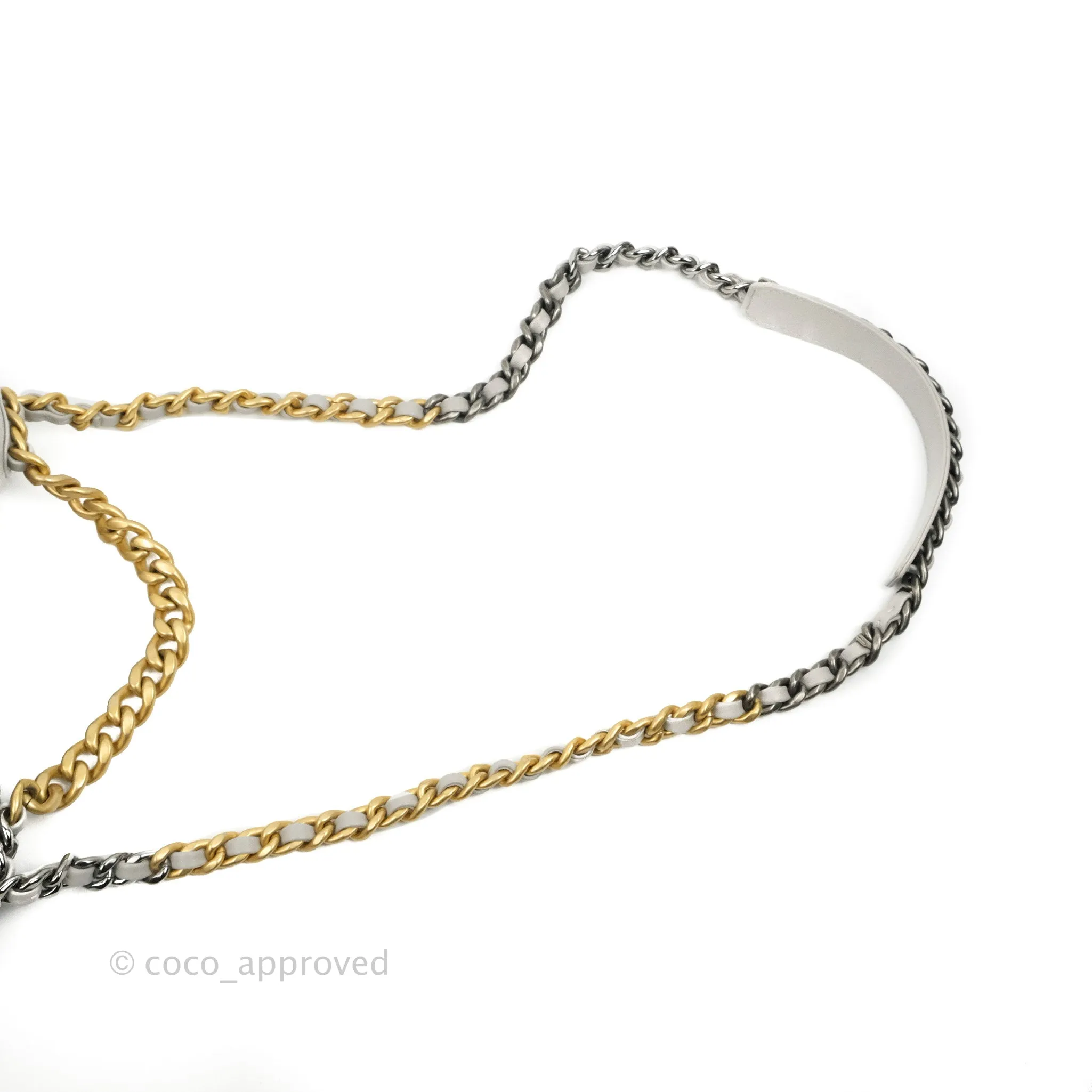 Chanel 19 Small Grey Mixed Hardware 21A