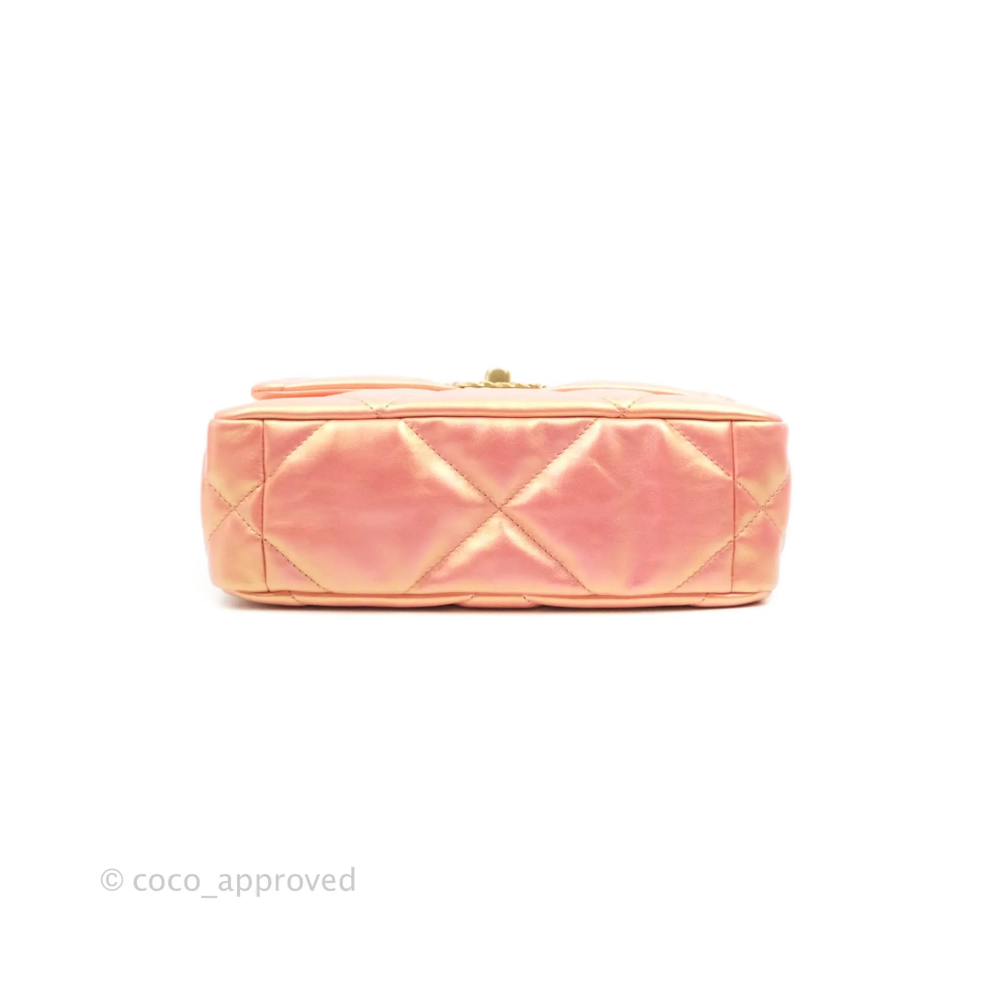 Chanel 19 Small Metallic Pink Mixed Hardware