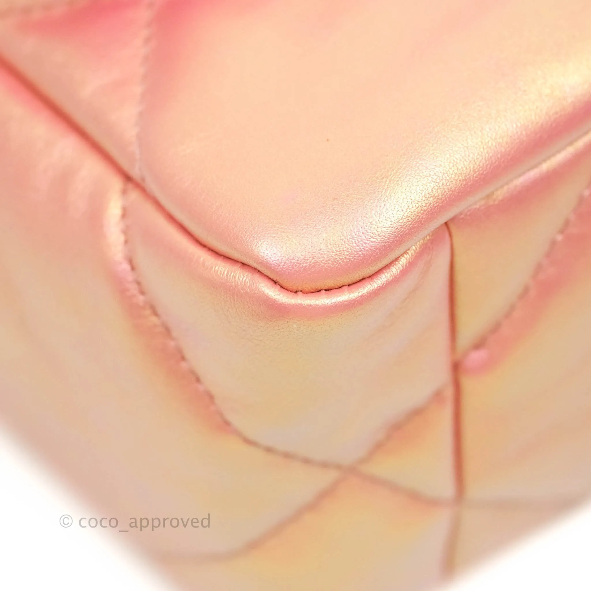 Chanel 19 Small Metallic Pink Mixed Hardware