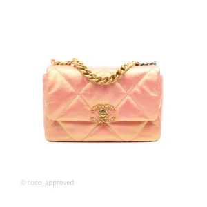 Chanel 19 Small Metallic Pink Mixed Hardware