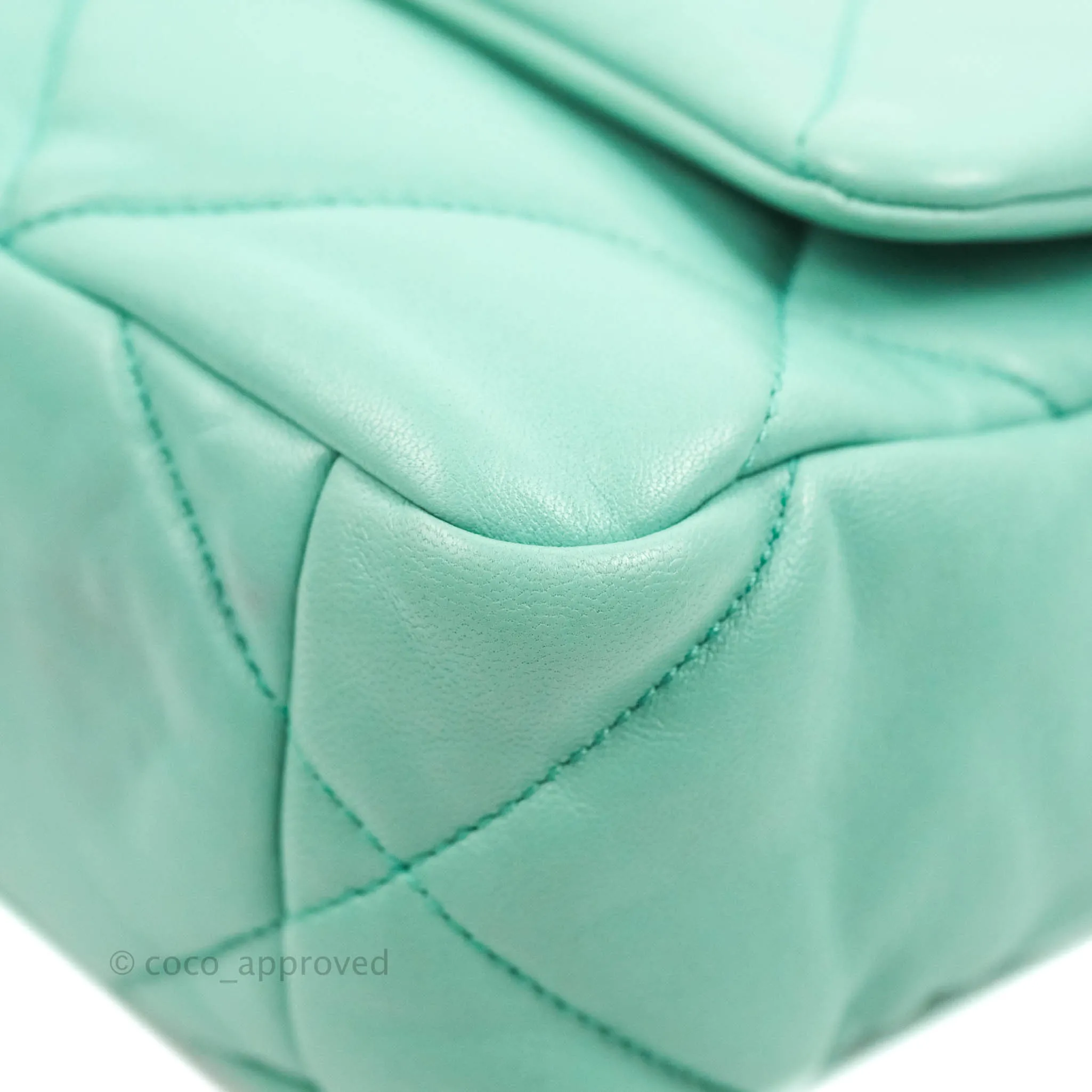 Chanel 19 Small Tiffany Blue Mixed Hardware