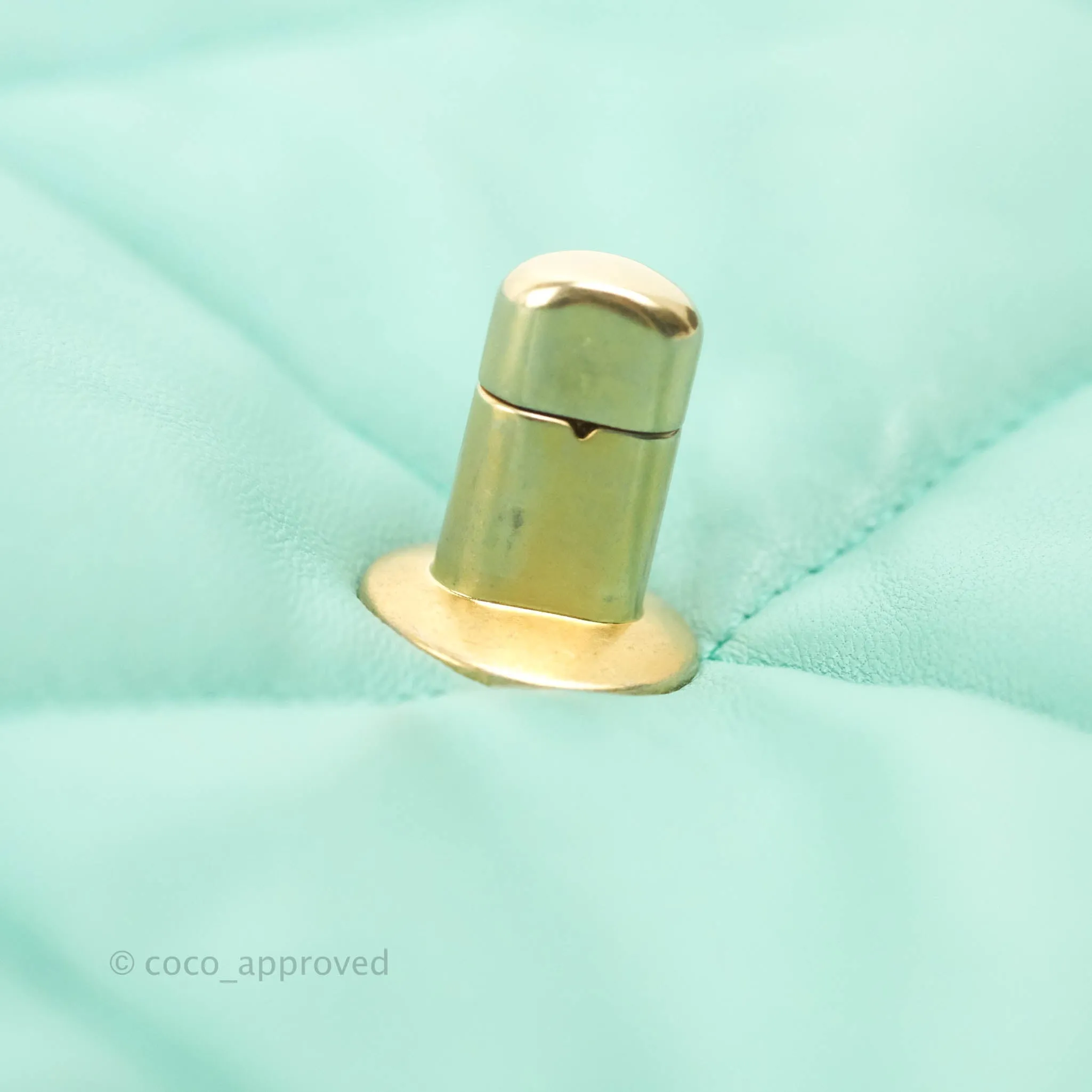 Chanel 19 Small Tiffany Blue Mixed Hardware