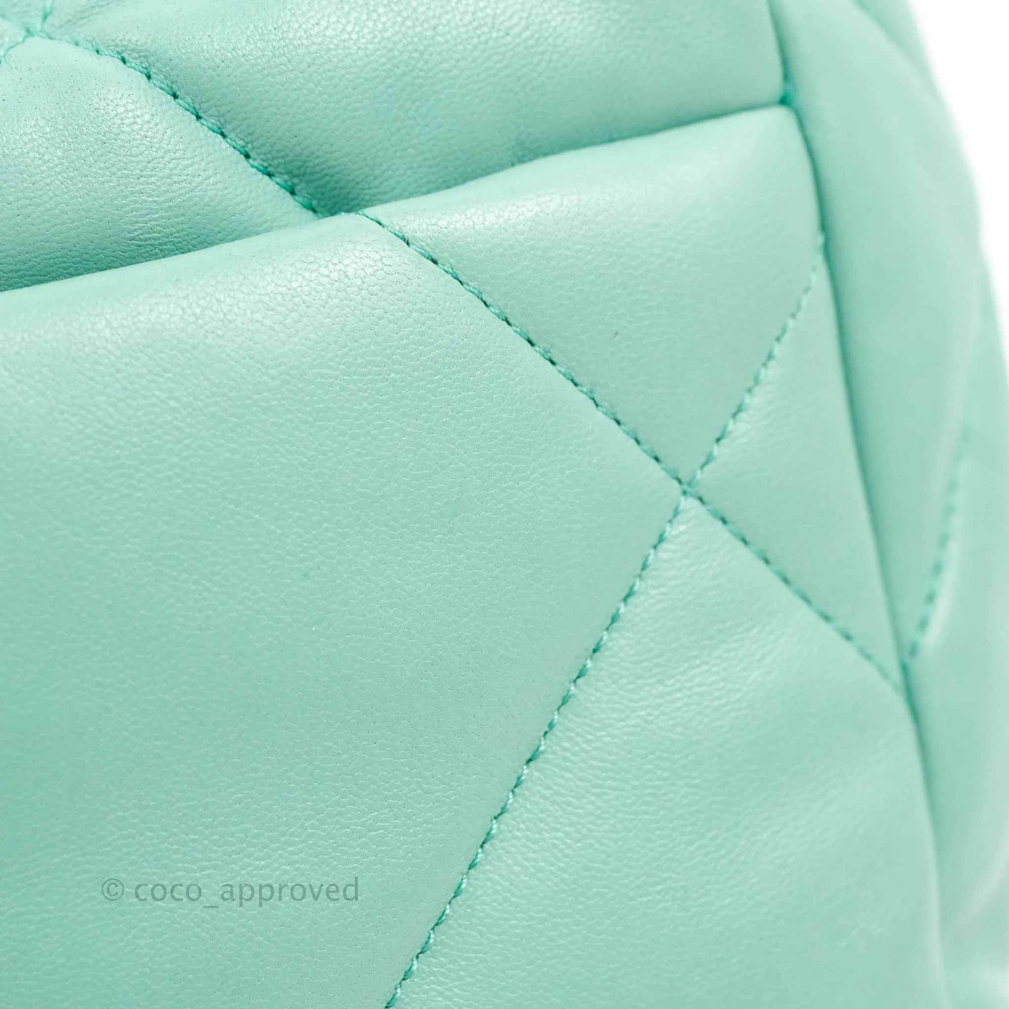Chanel 19 Small Tiffany Blue Mixed Hardware