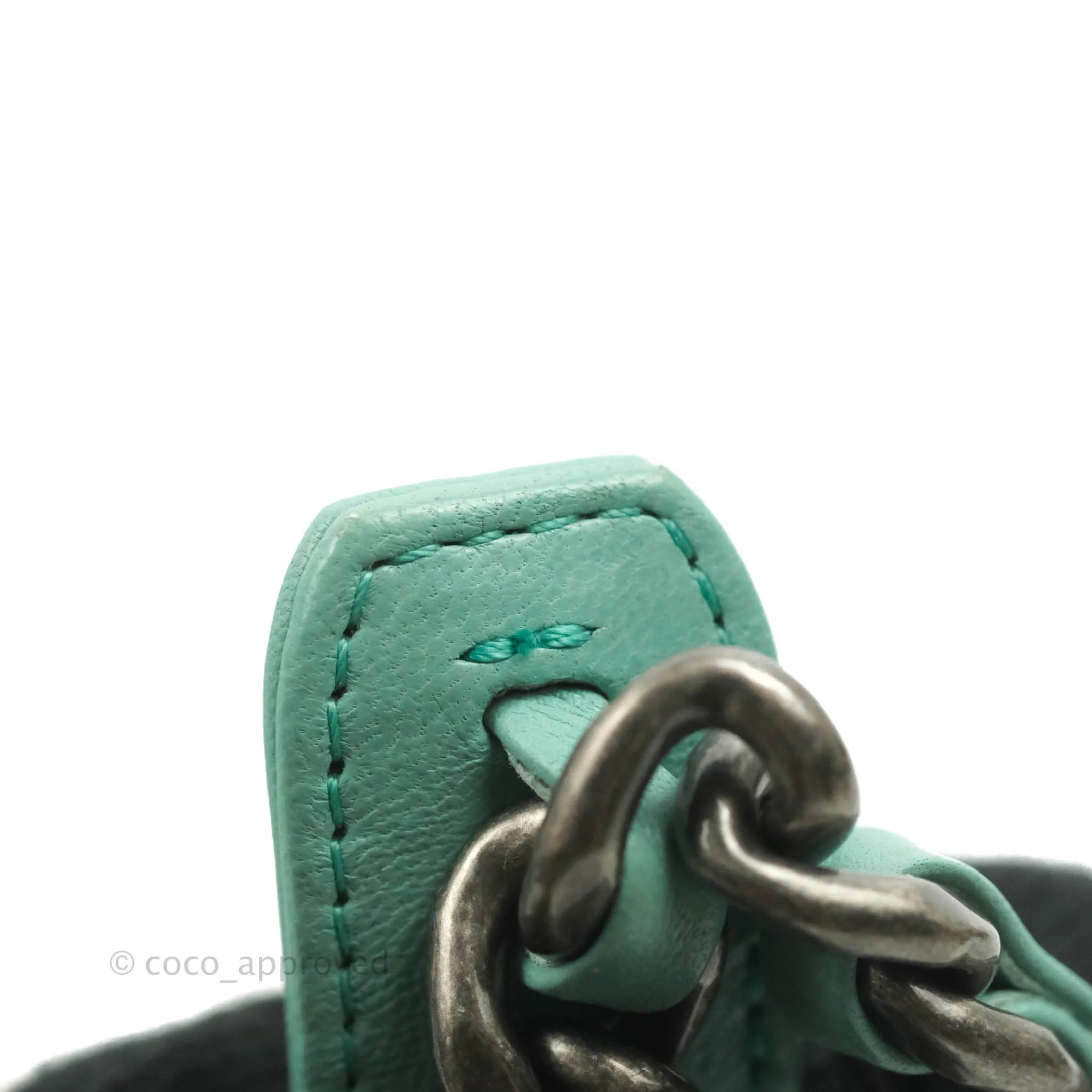 Chanel 19 Small Tiffany Blue Mixed Hardware