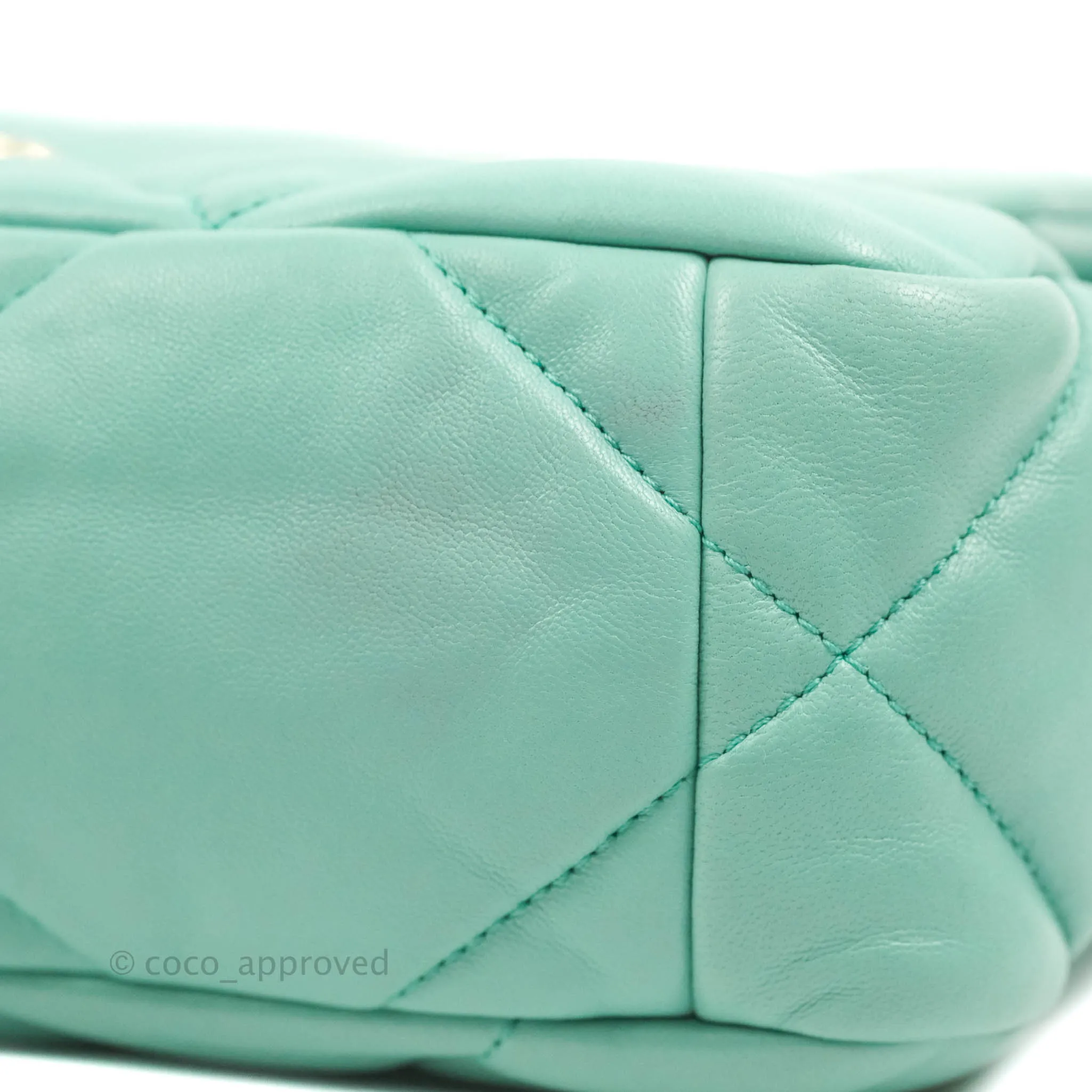 Chanel 19 Small Tiffany Blue Mixed Hardware