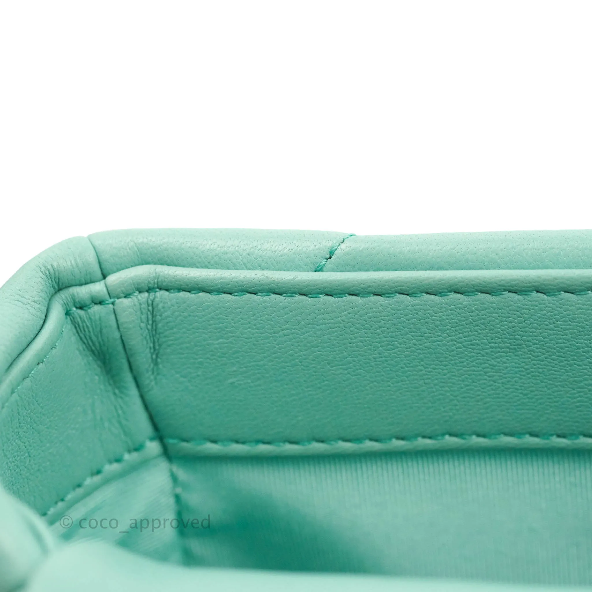 Chanel 19 Small Tiffany Blue Mixed Hardware