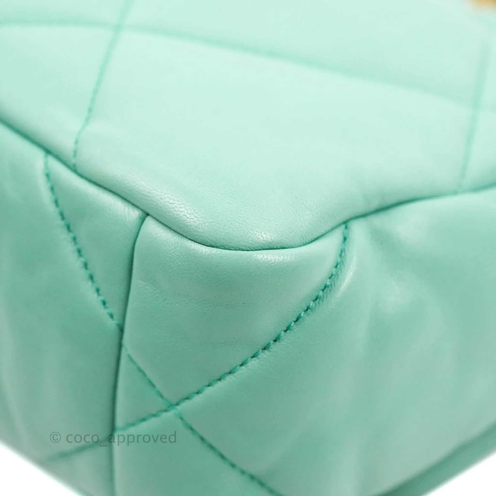 Chanel 19 Small Tiffany Blue Mixed Hardware
